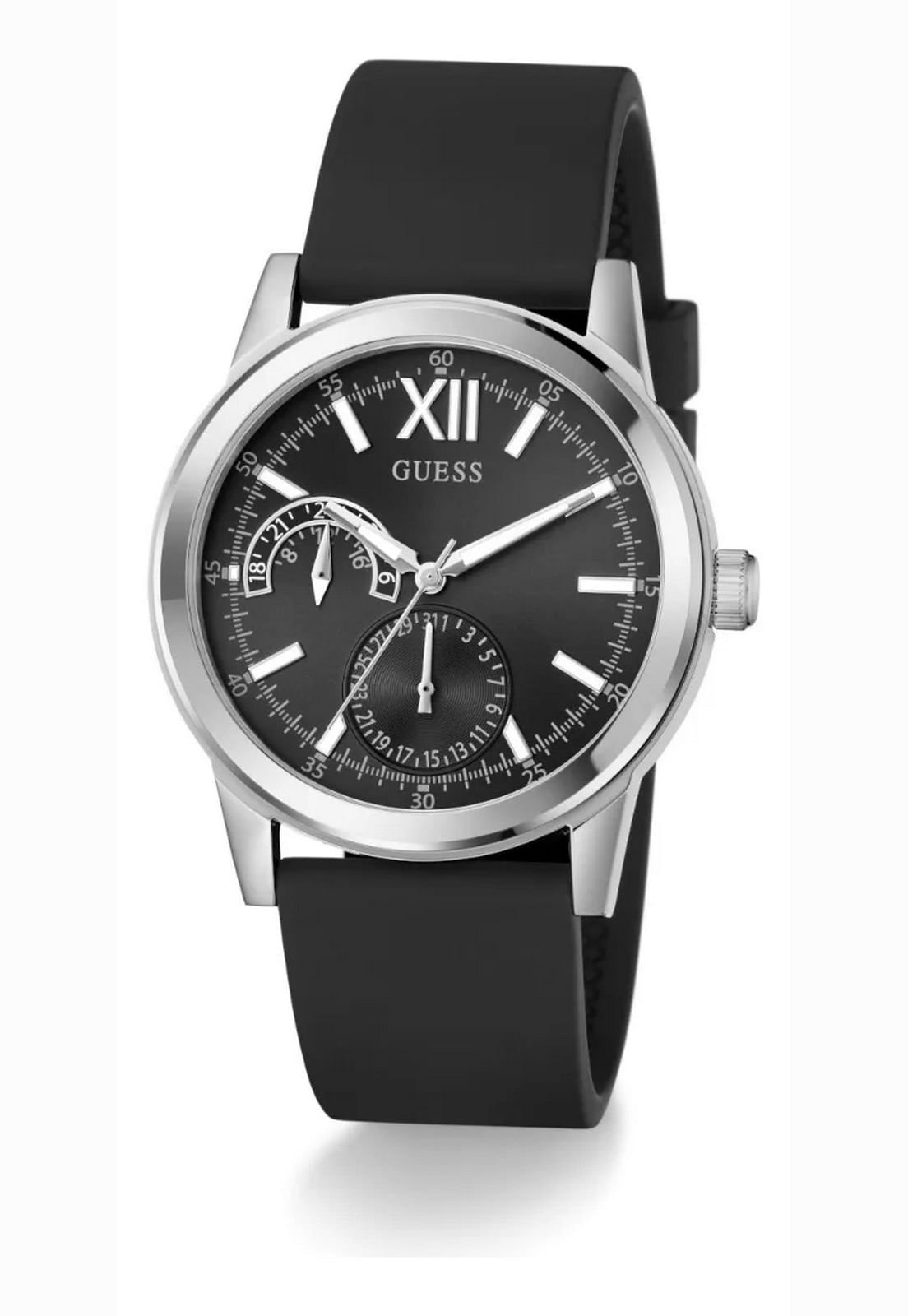 Relógio Masculino Pulseira Silicone Preto