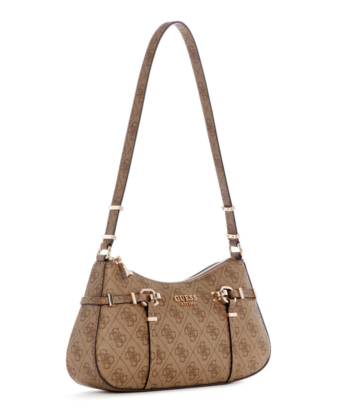Bolsa Leona Logo Shoulder Bege Bege 4
