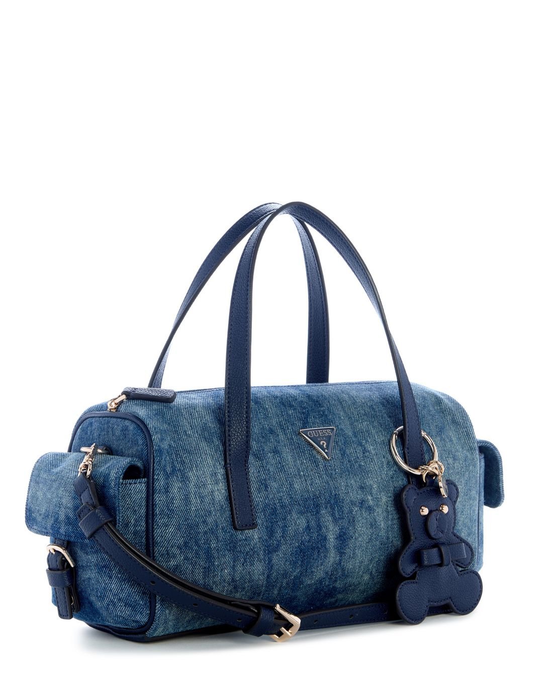 Bolsa Kassie Small Box Satchel Azul Azul 2