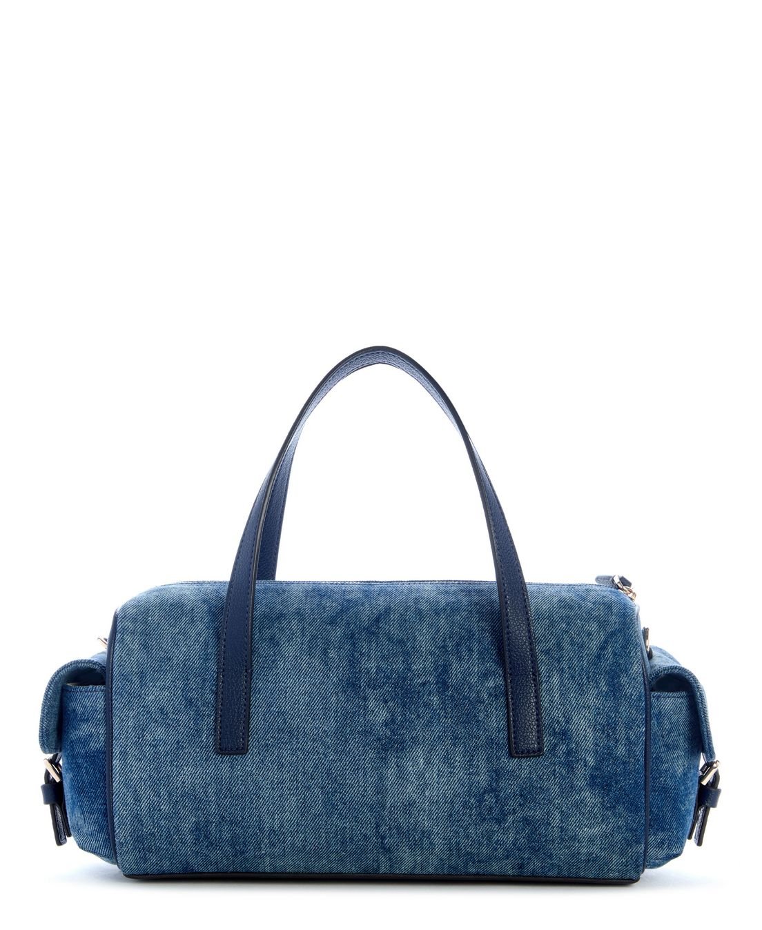 Bolsa Kassie Small Box Satchel Azul Azul 3
