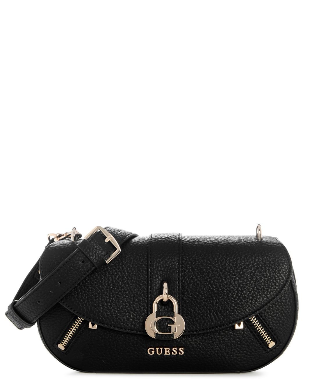 Bolsa Jessa Flap Tiracolo Preto Preto 3