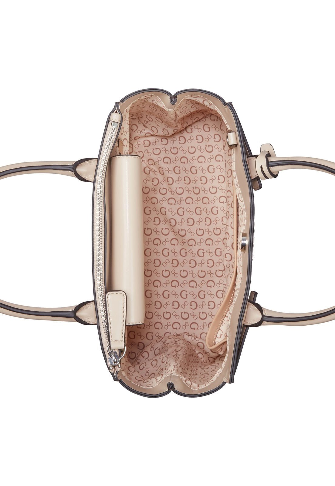 Bolsa Reena Satchel Marrom Marrom/Bege 4