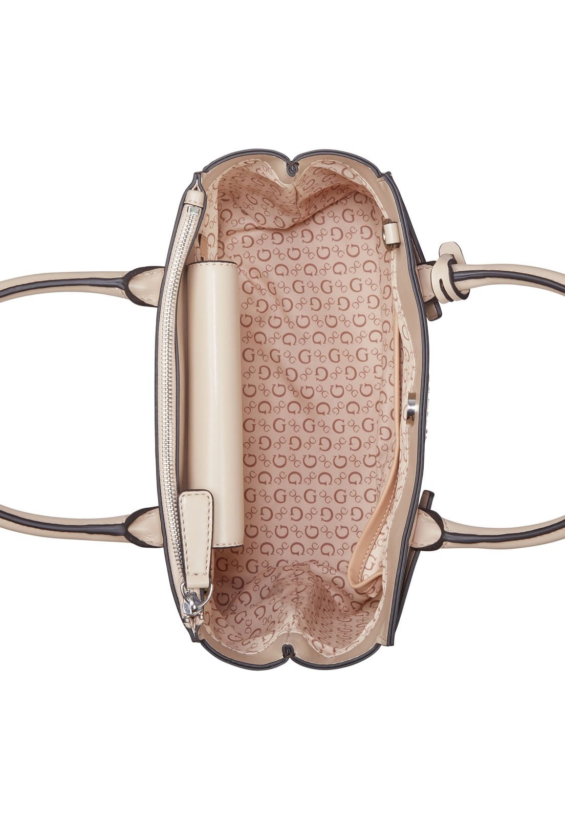 Bolsa Reena Satchel Marrom Marrom/Bege 8