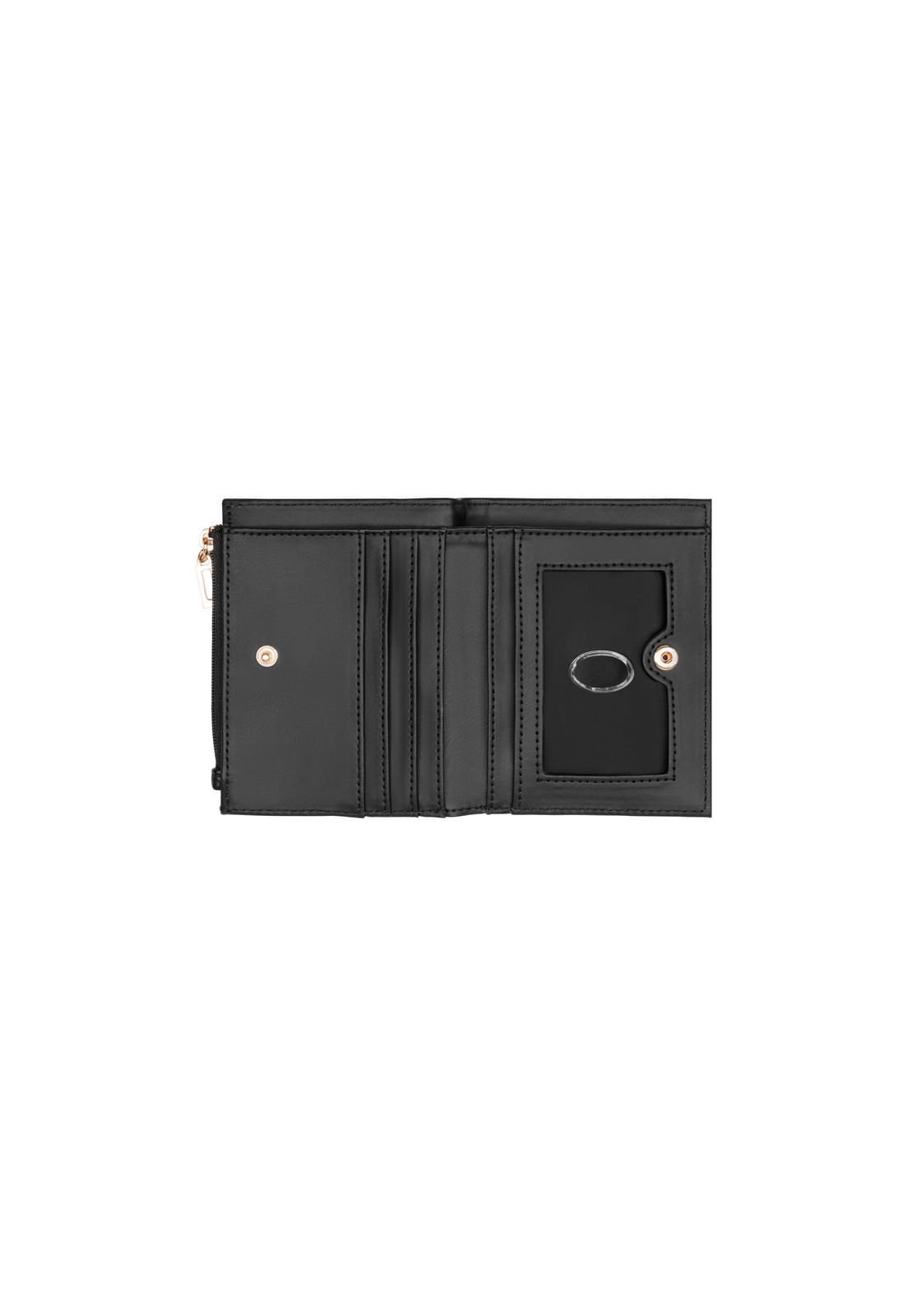 Carteira Wells Slg Snap Id Wallet Preto Preto 4