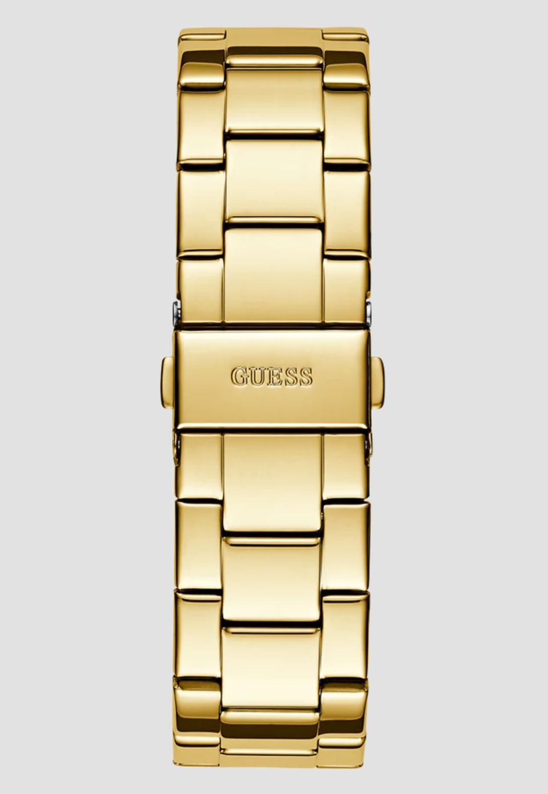 Relógio Redondo Multifunções Aço Dourado Dourado 7