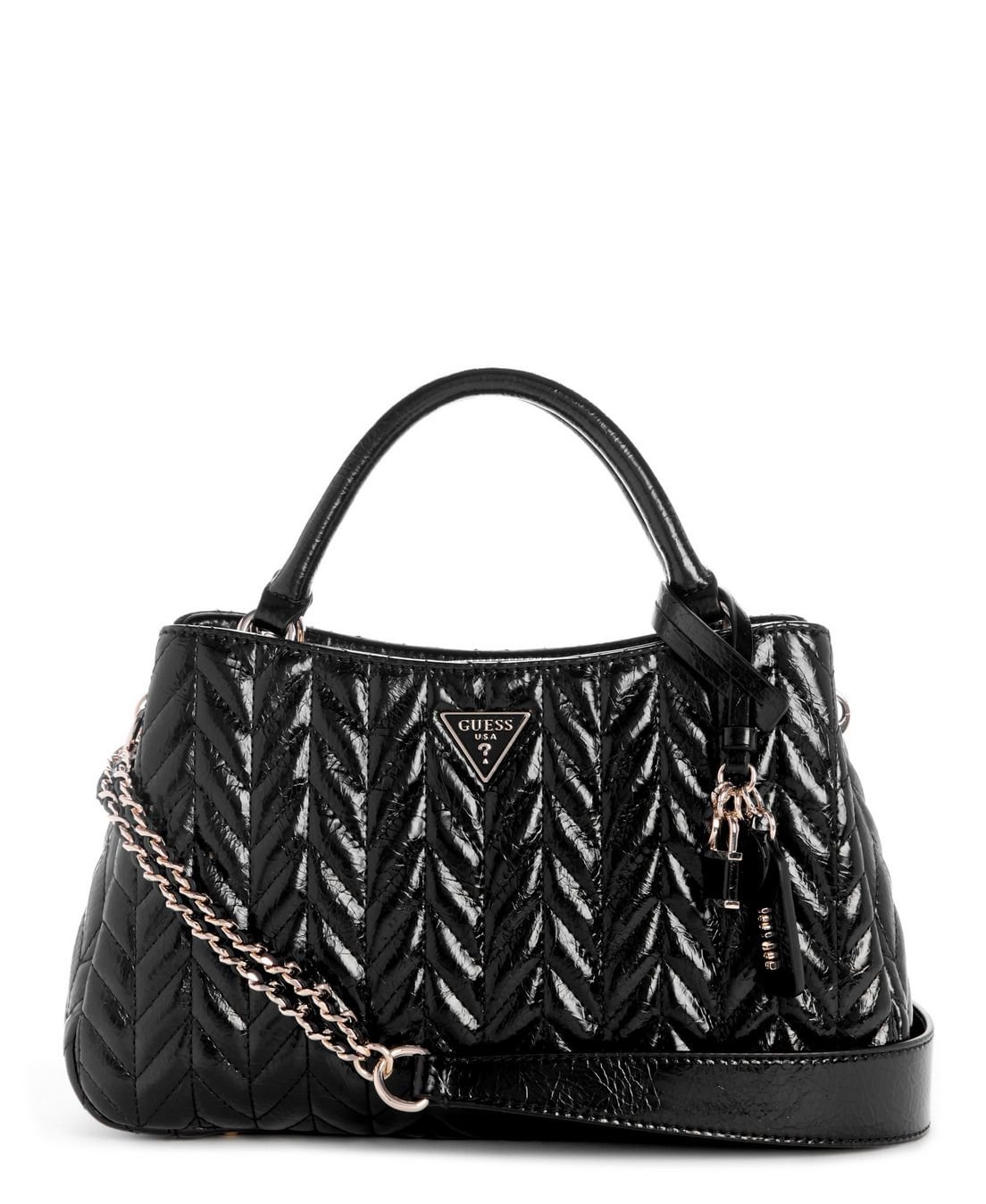 Bolsa Cheryl Compartimentos Satchel Preto