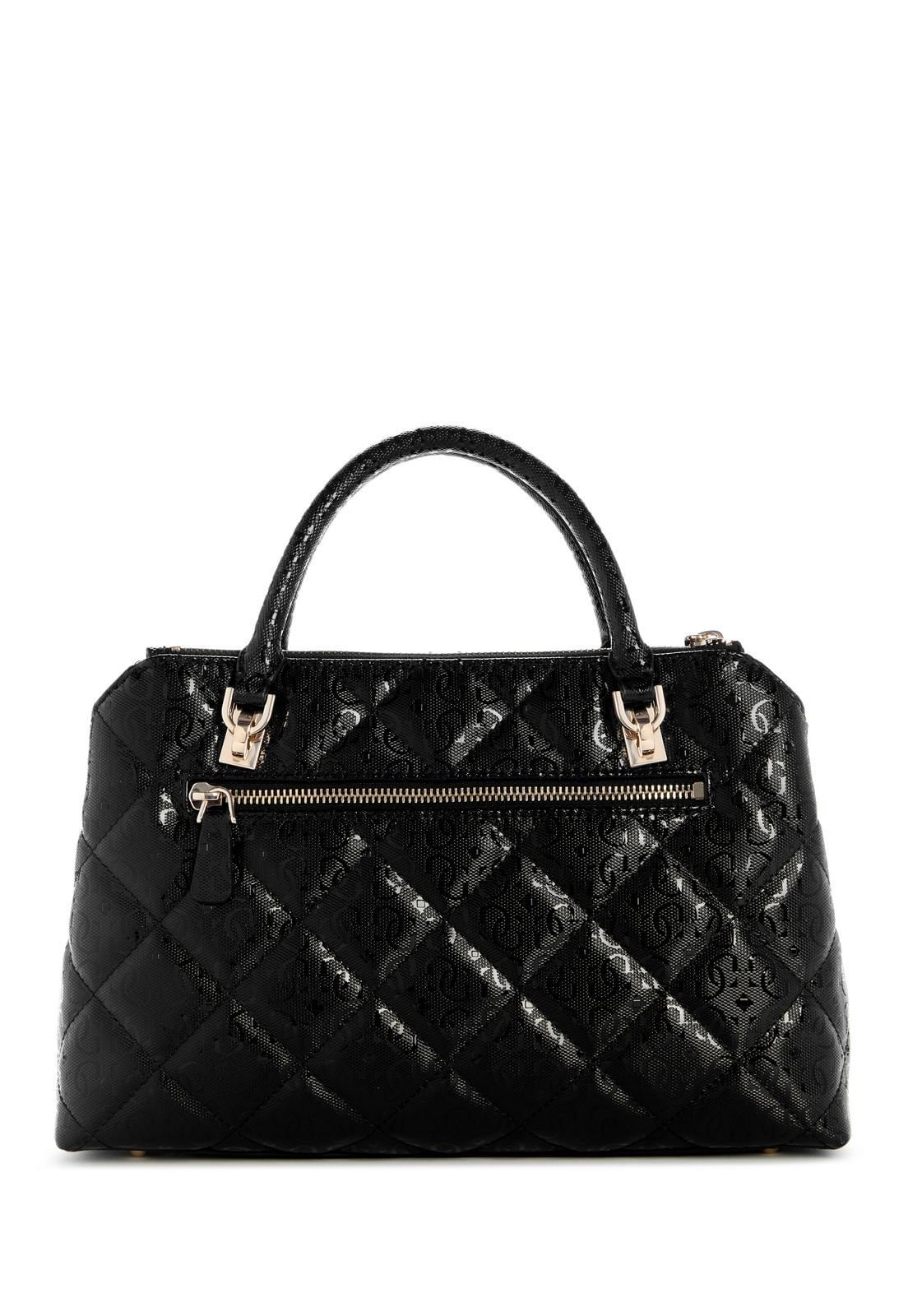 Bolsa Libby 2 Compartimentos Satchel Preto Preto 3