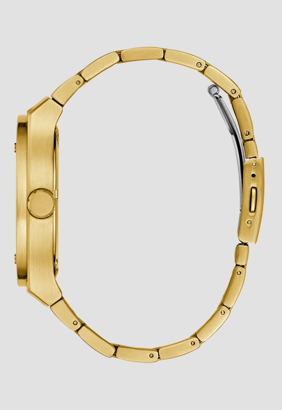 Relógio Redondo Multifuncional Aço Dourado Dourado 7