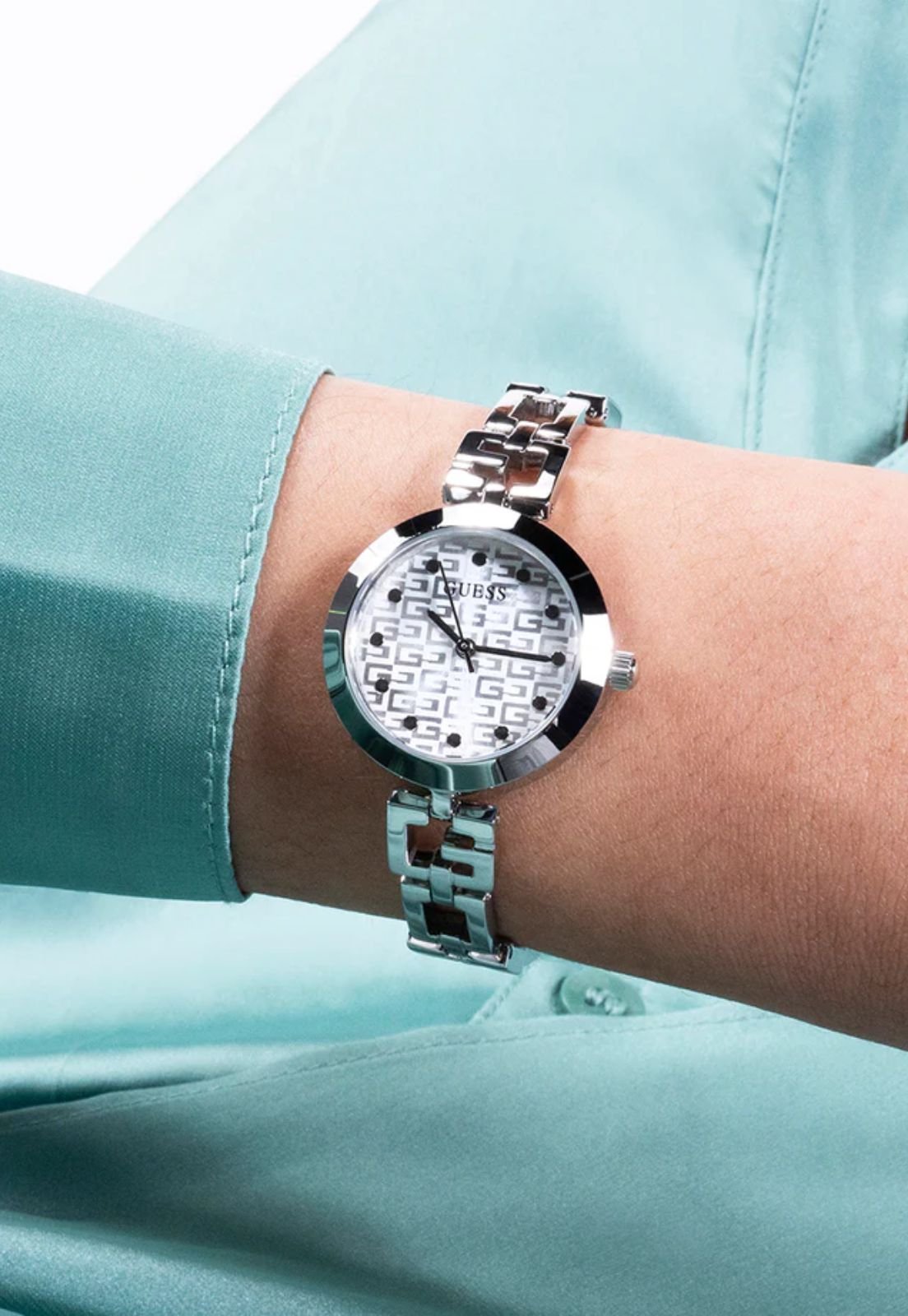 Relógio Pulseira GUESS Prata Prata 2