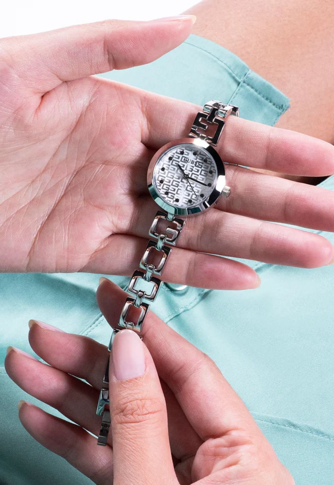 Relógio Pulseira GUESS Prata Prata 6