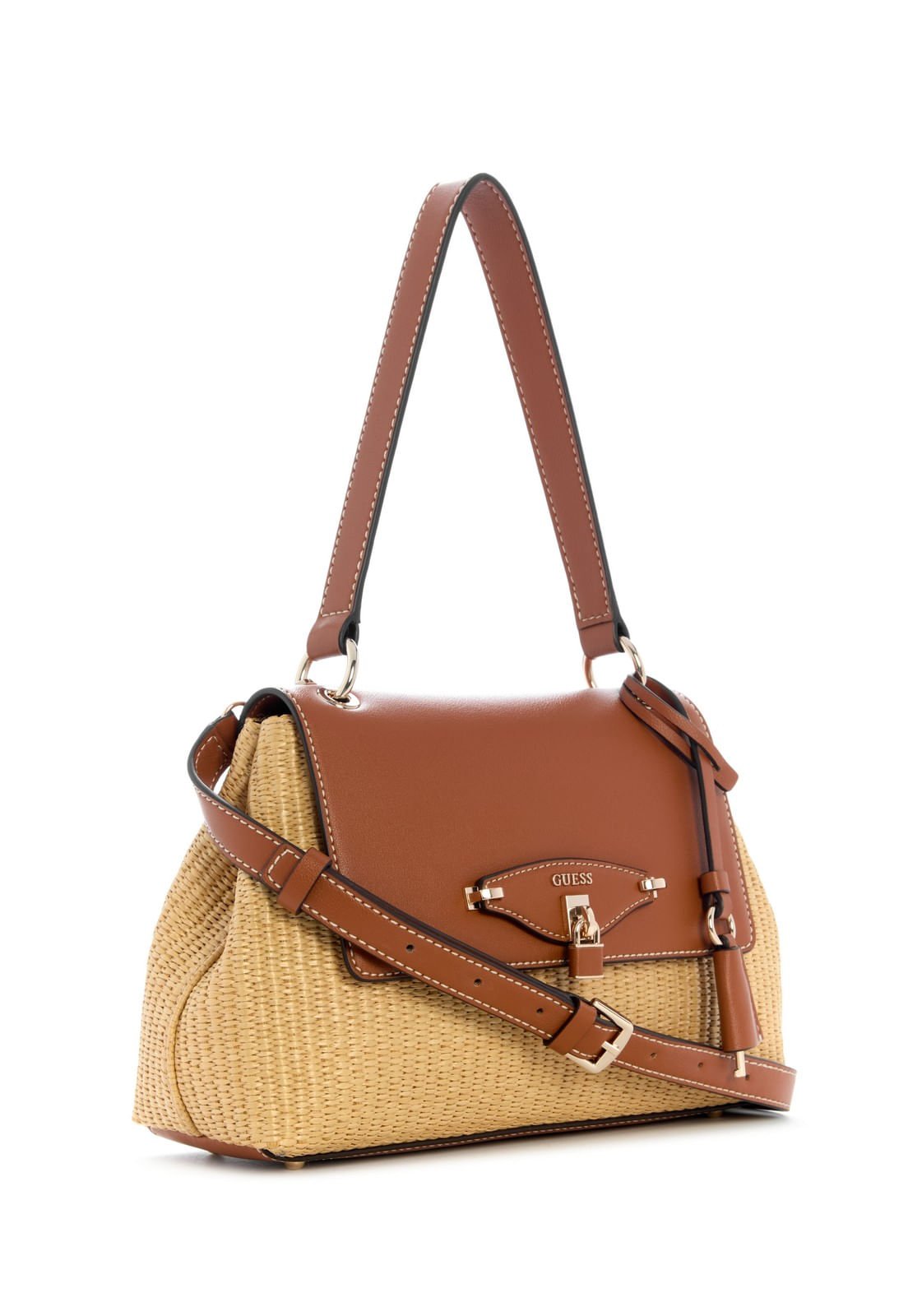 Bolsa Maggie Straw Shoulder Caramelo Caramelo 2