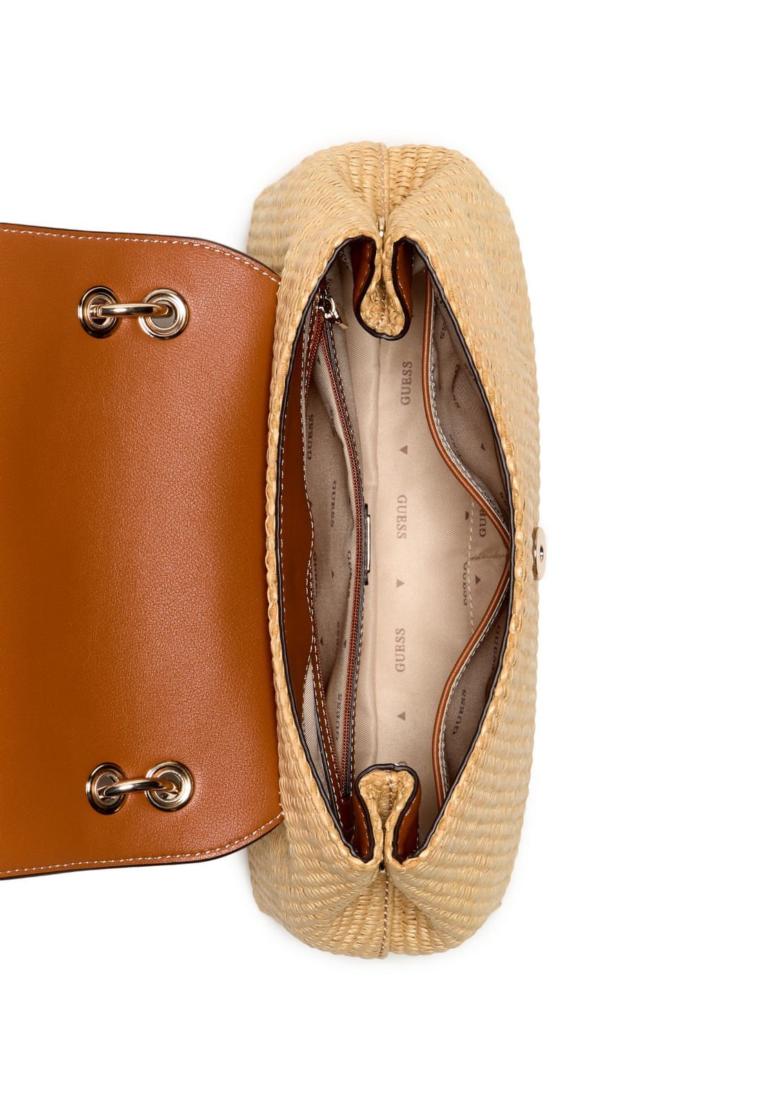 Bolsa Maggie Straw Shoulder Caramelo Caramelo 4