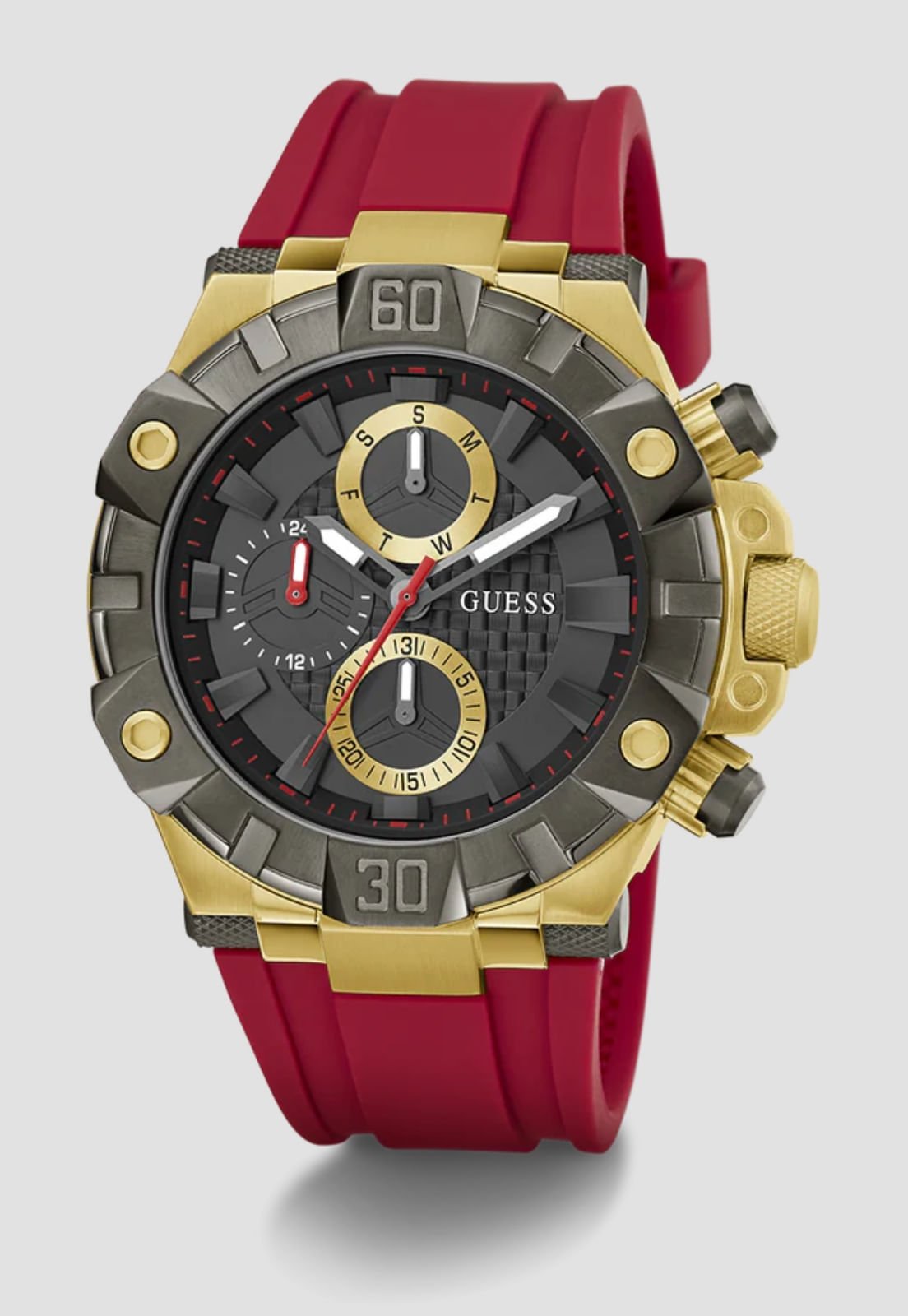 Relógio Multifunções Sport Vermelho Vermelho 3