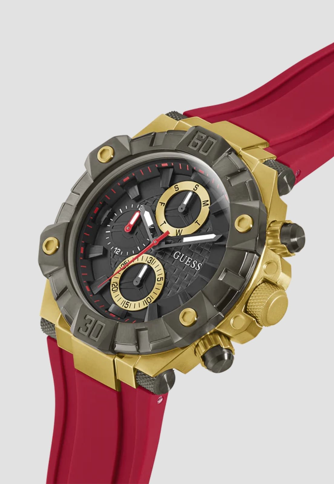 Relógio Multifunções Sport Vermelho Vermelho 4