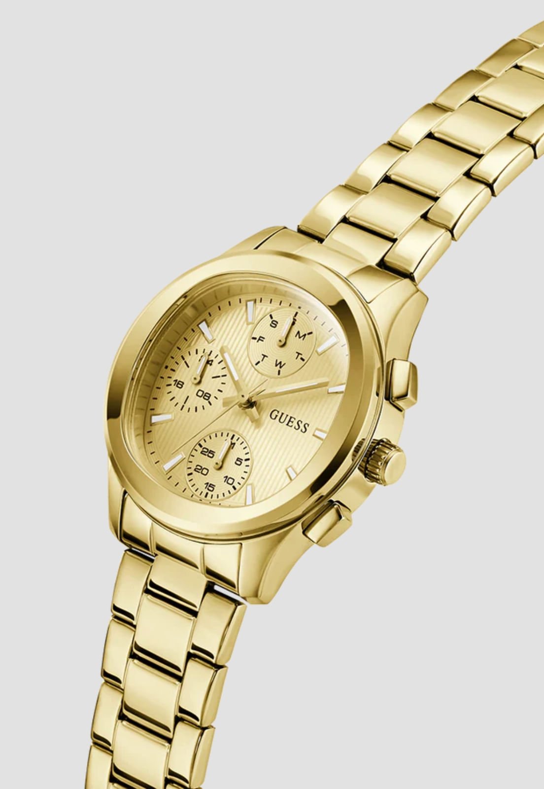 Relógio Multifunção Aço Dourado Dourado 4