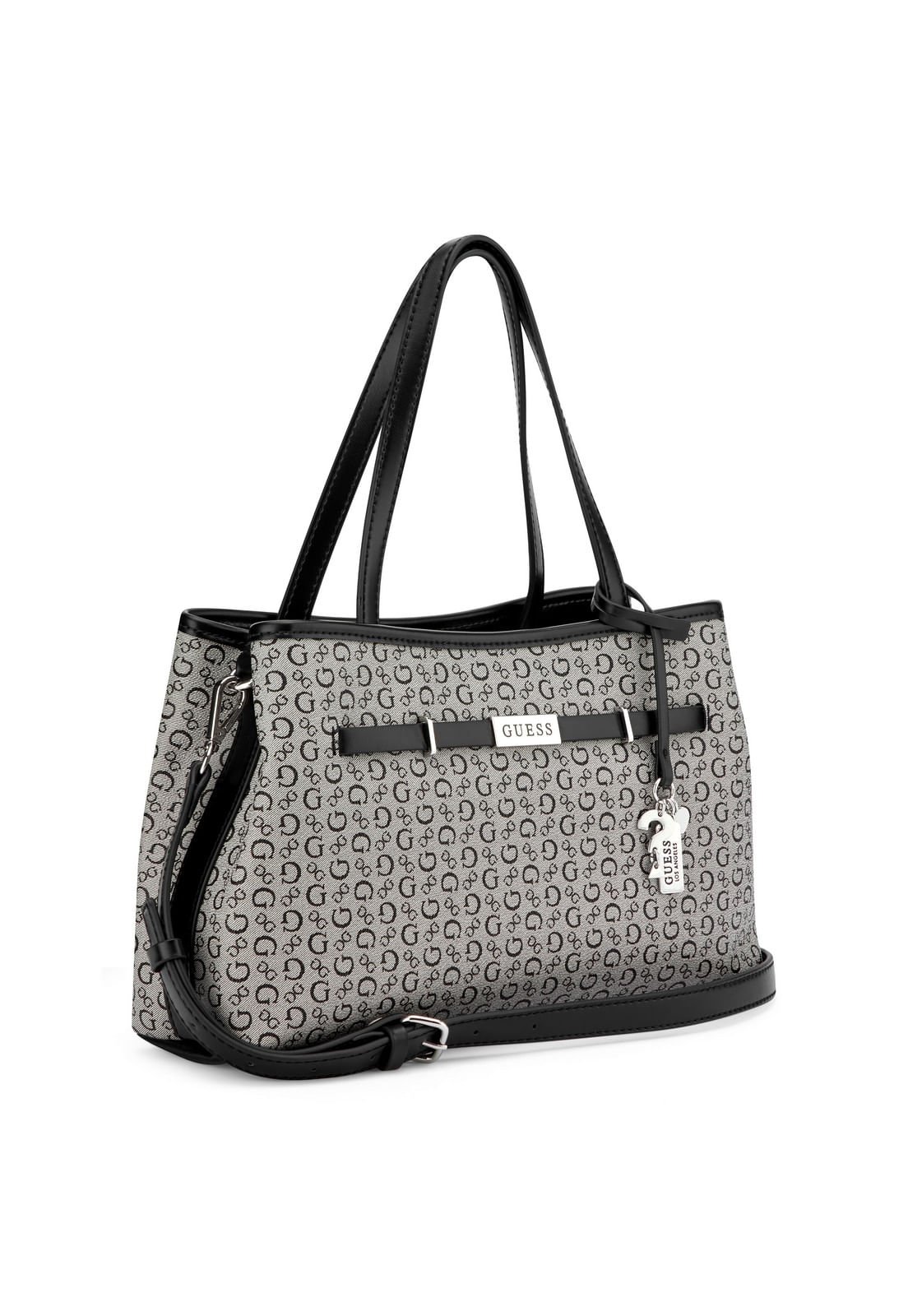 Bolsa Angelica Satchel Preto Cinza/Preto 2