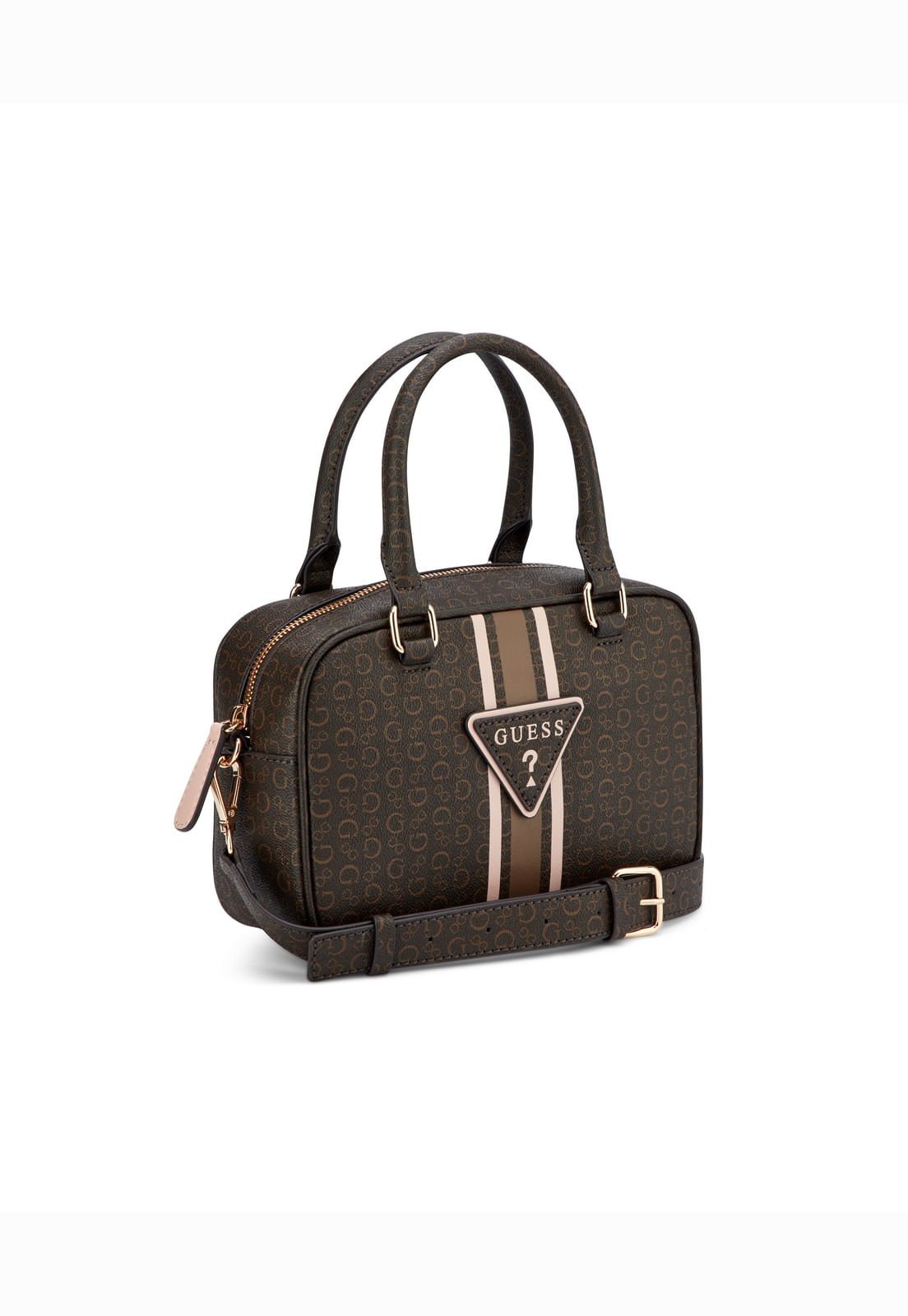 Bolsa Tabitha Box Satchel Bege Marrom/Bege 2