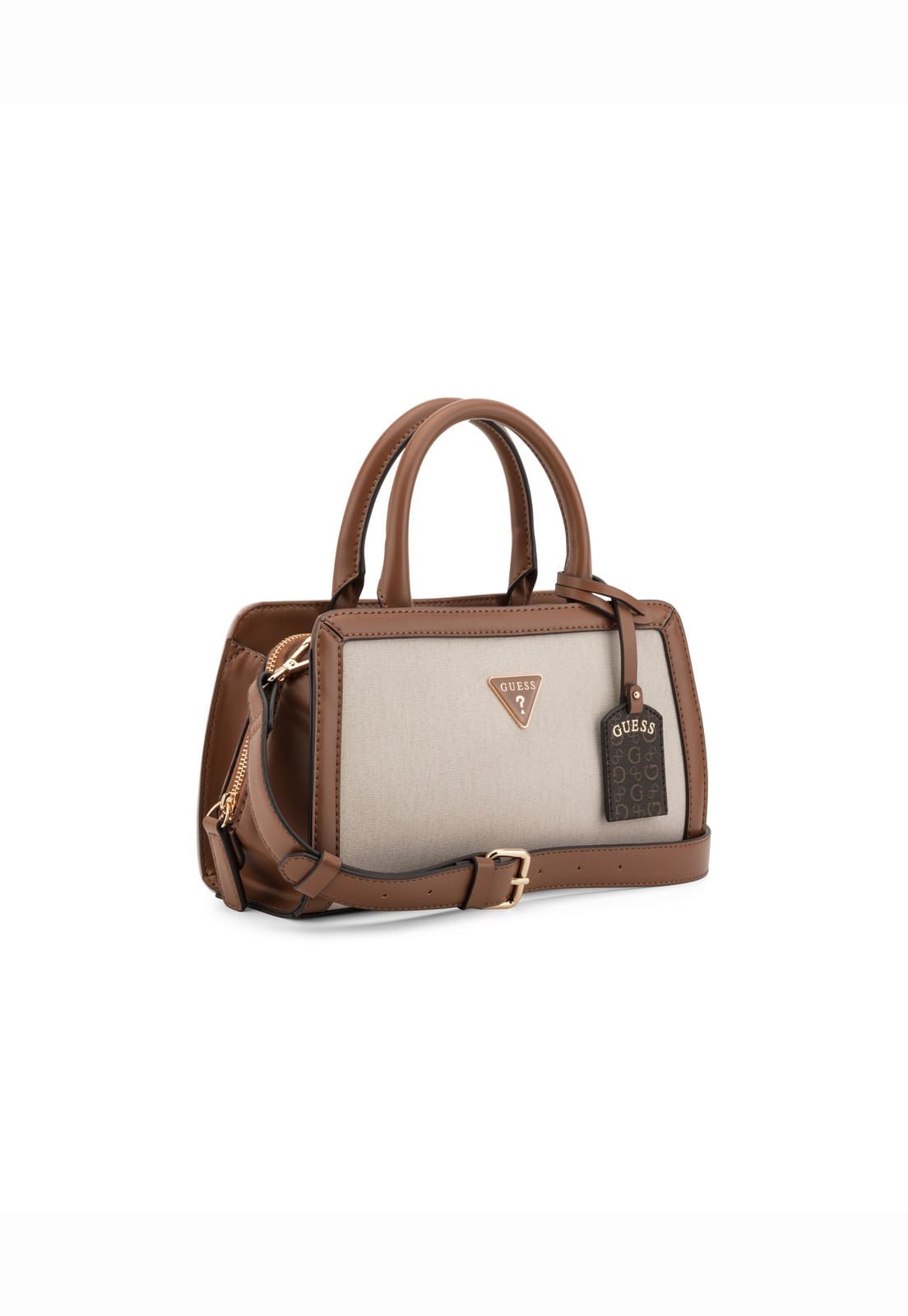 Bolsa Cadence Satchel Bege Bege/Marrom 2