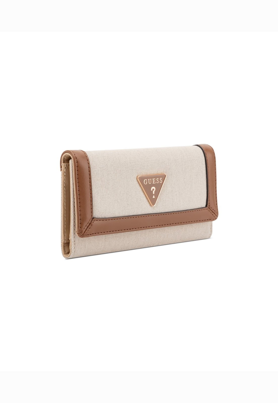 Carteira Cadence Slim Clutch Bege Bege/Marrom 2