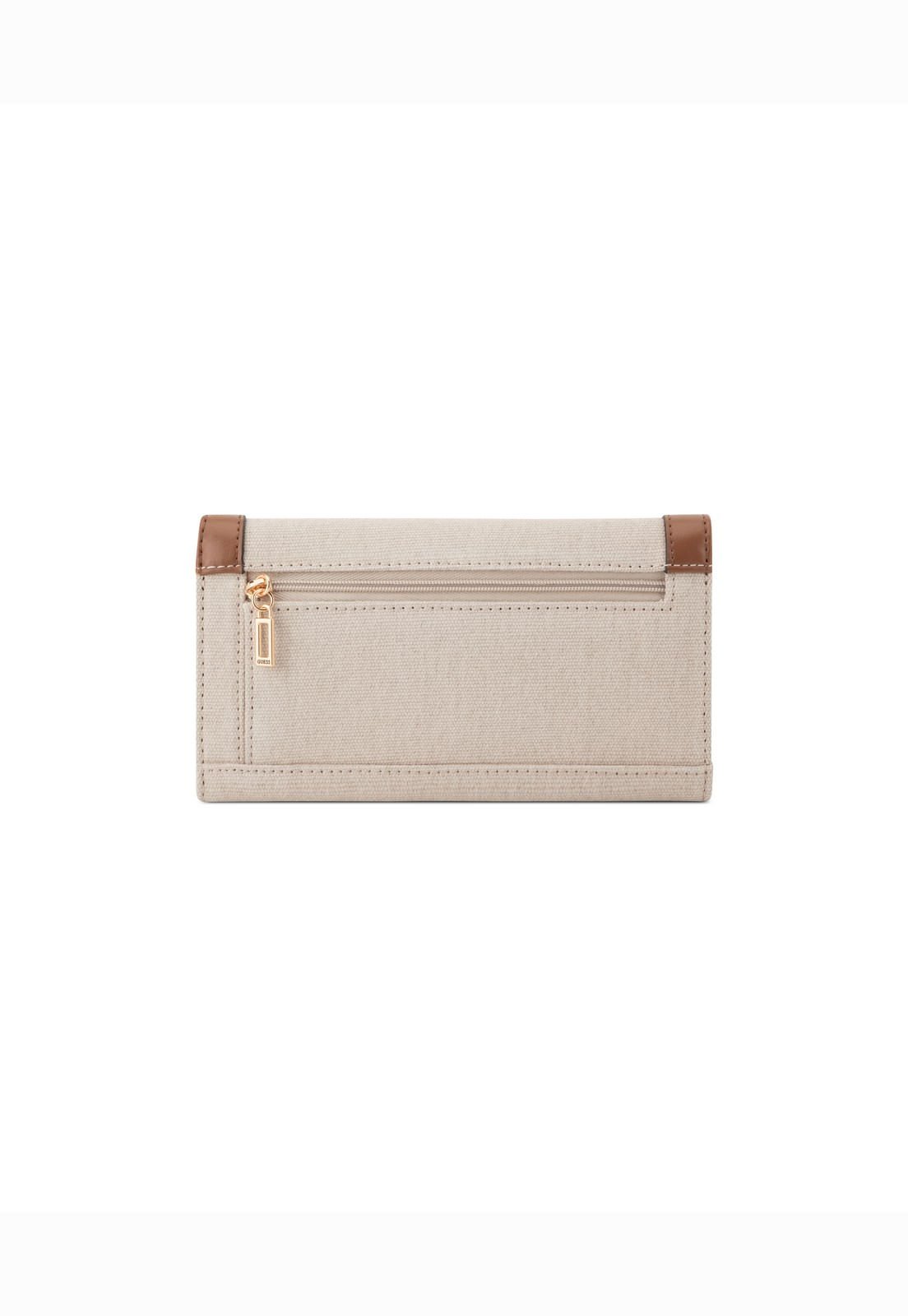 Carteira Cadence Slim Clutch Bege Bege/Marrom 3