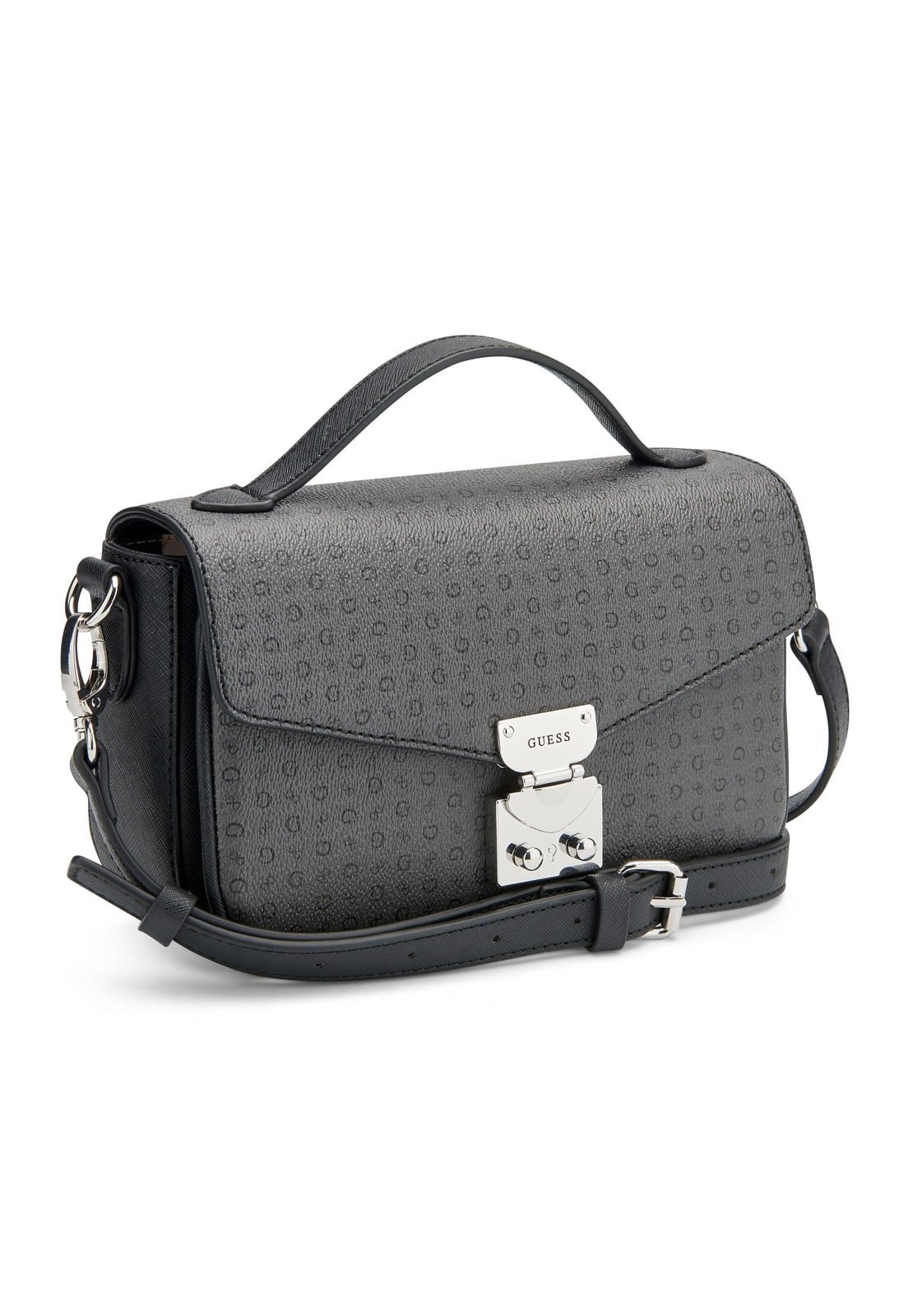 Bolsa Guess Elaina Crossbody Cinza Escuro Cinza 2