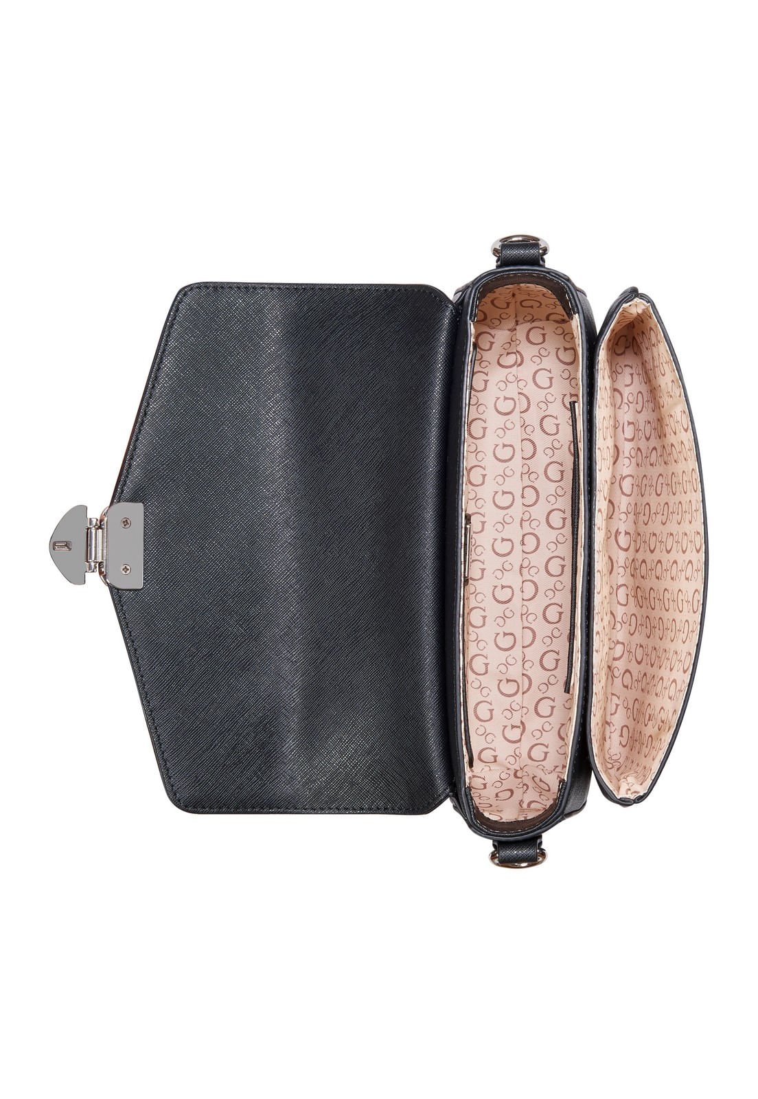 Bolsa Guess Elaina Crossbody Cinza Escuro Cinza 4