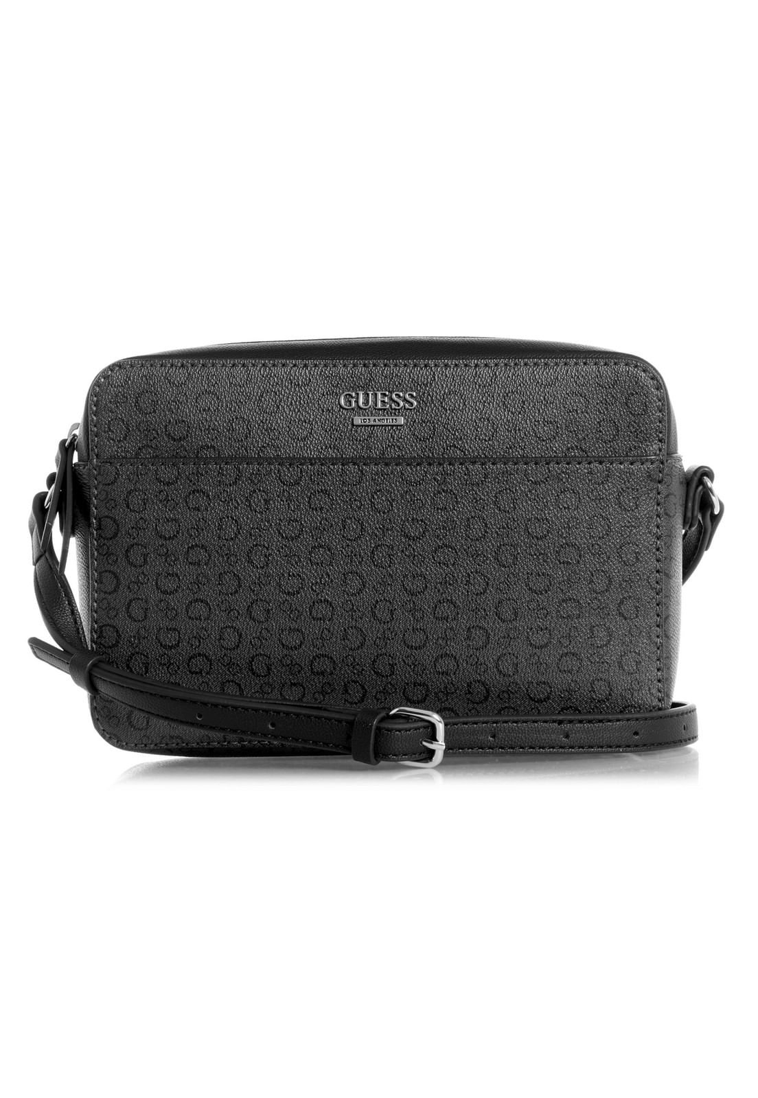 Bolsa Guess Kalei Mini Camera Crossbody Cinza Escuro