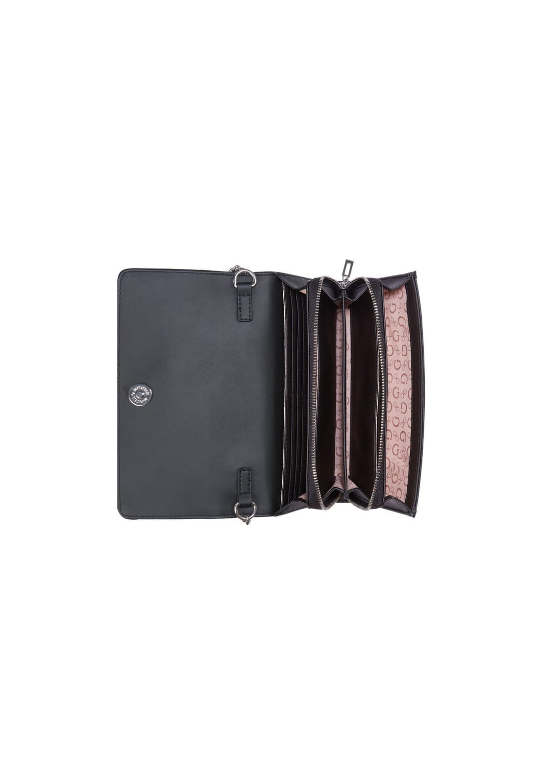 Bolsa Guess Mcclain Mini Crossbody Flap Preto Preto 4