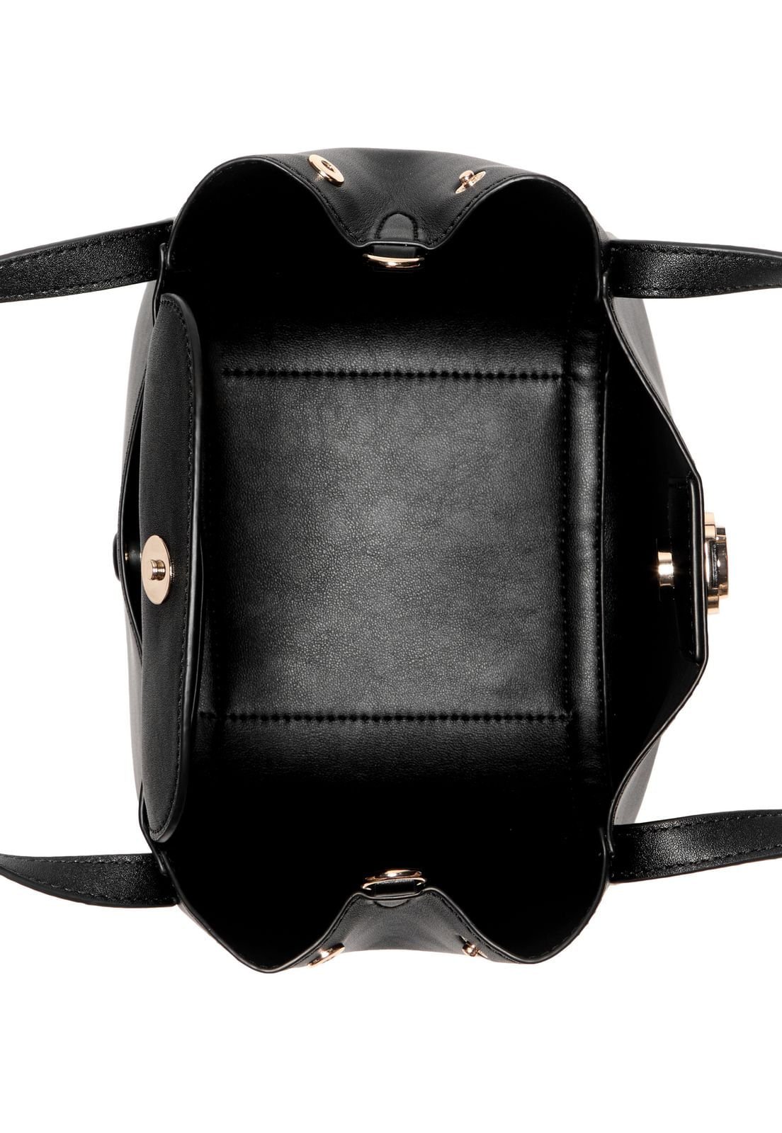 Bolsa Coleen Satchel Pequena Preto Preto 4