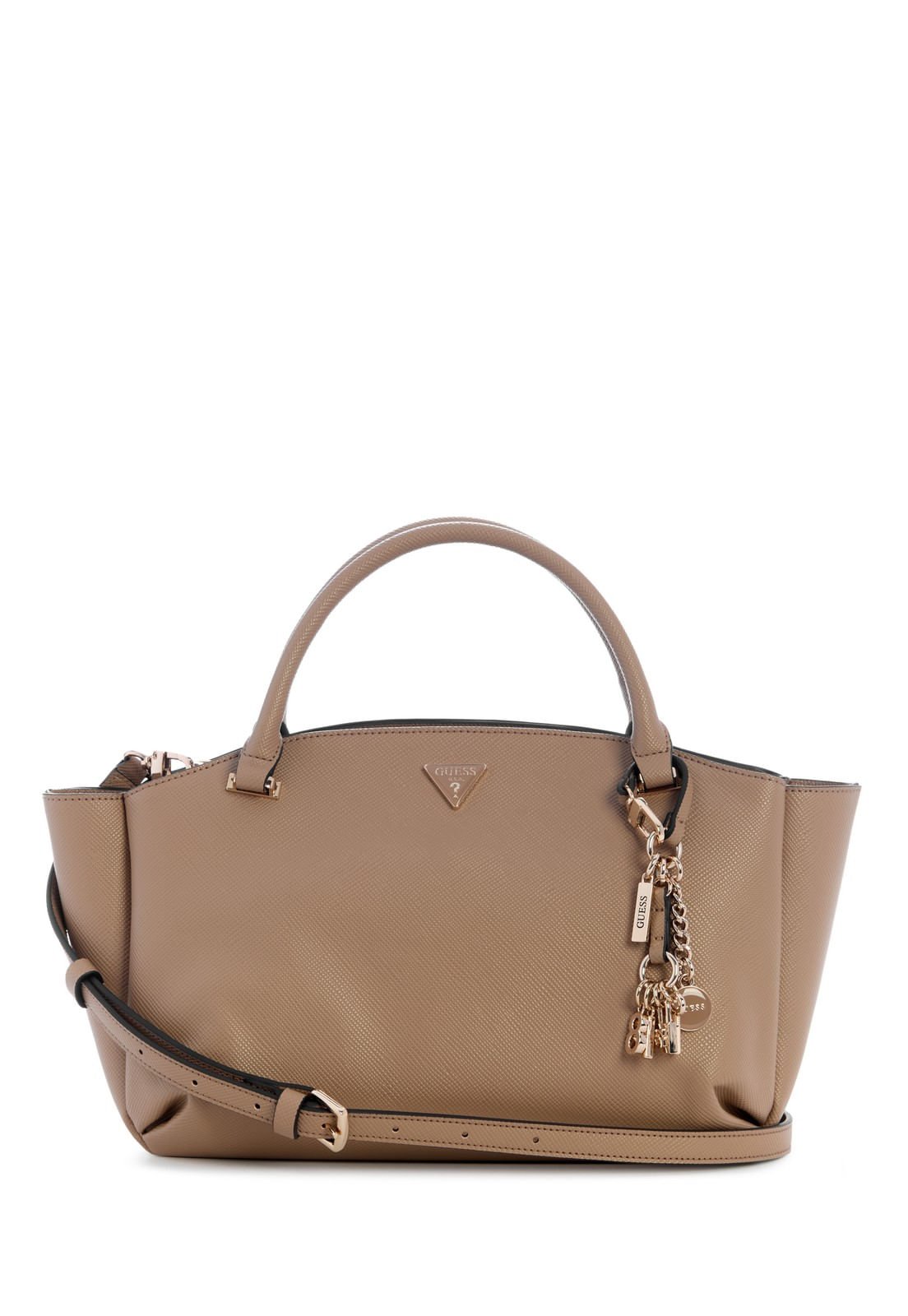 Bolsa Gilda Satchel 3 Compartimentos Bege