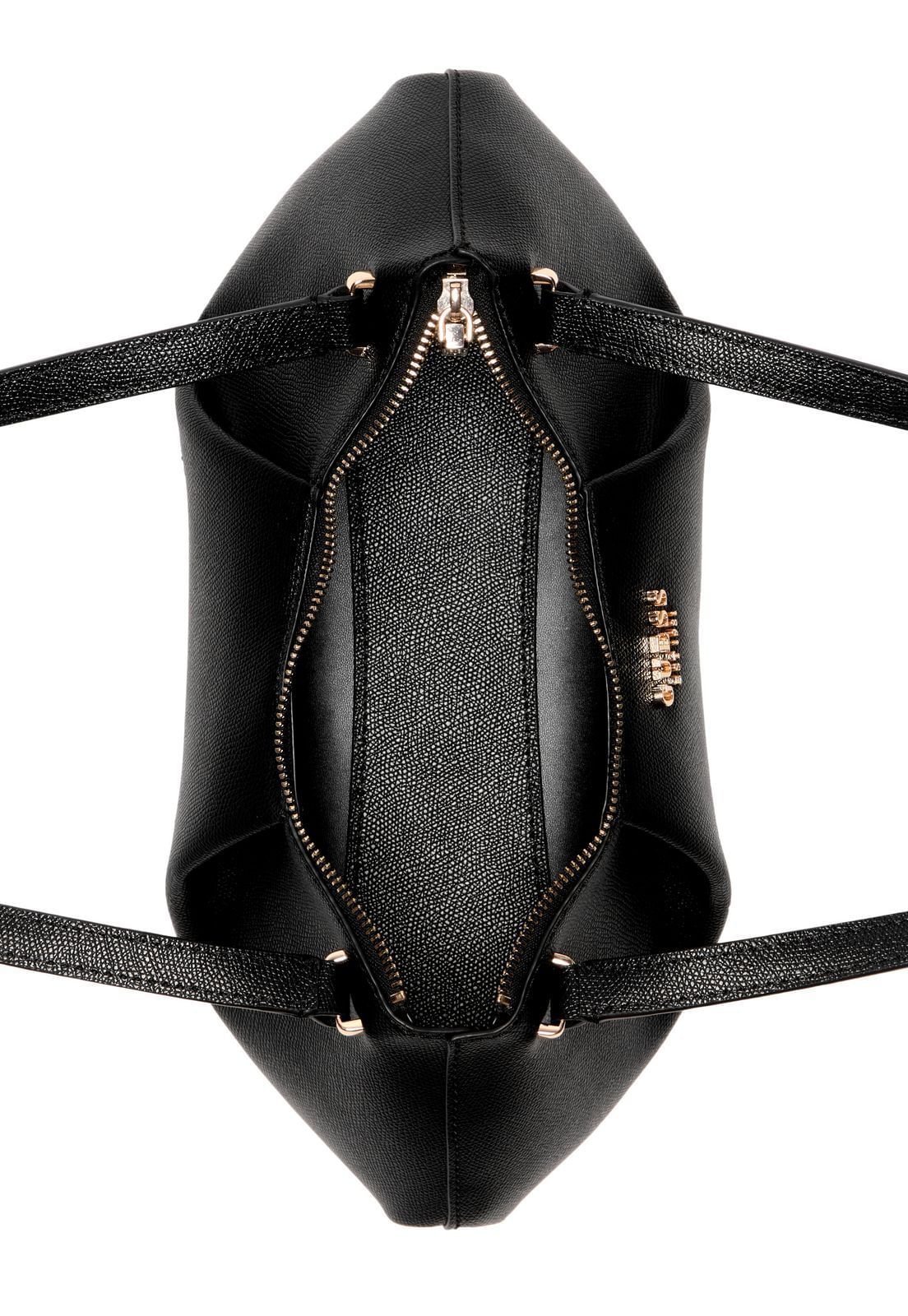 Bolsa Amorette Shoulder Satchel Preto Preto 4