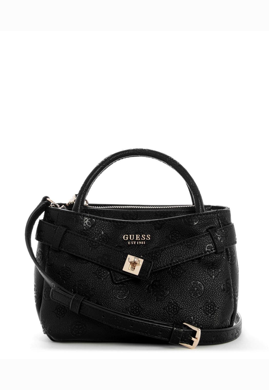 Bolsa Ella Logo Mini Satchel Preto