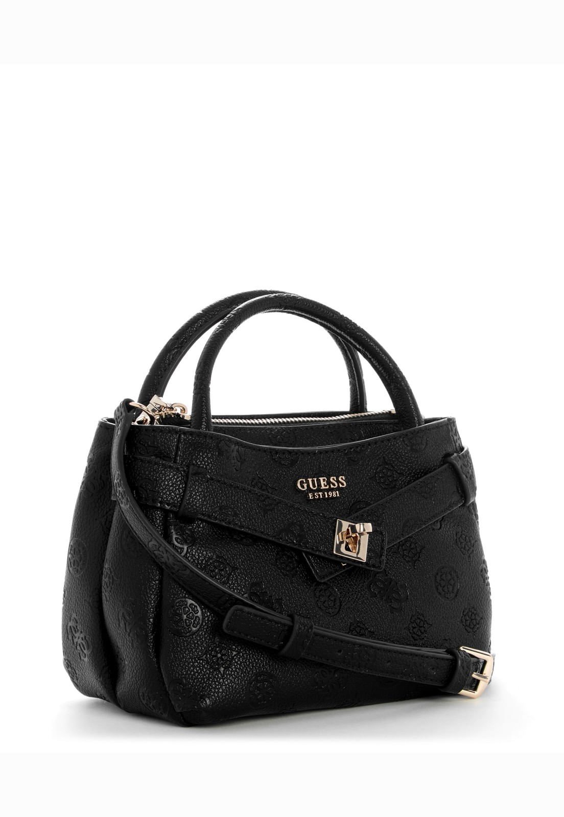 Bolsa Ella Logo Mini Satchel Preto Preto 2