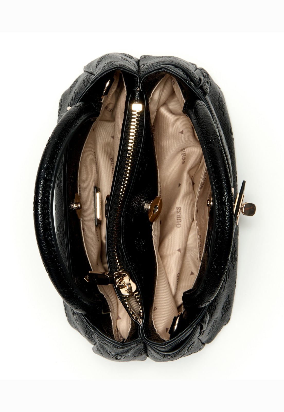 Bolsa Ella Logo Mini Satchel Preto Preto 4