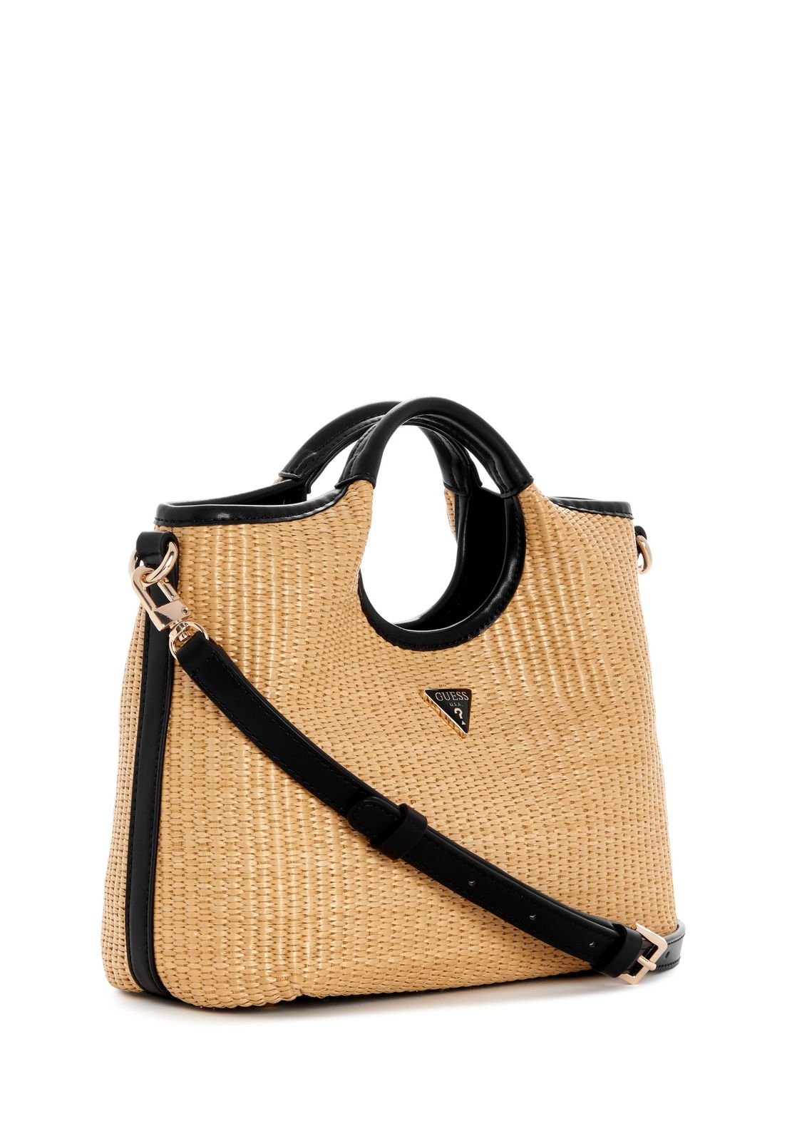Bolsa Mini Kirsten Satchel Preto Bege/Preto 2