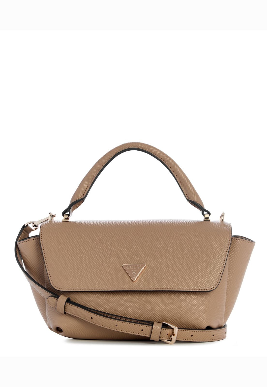 Bolsa Gilda de Mão Flap Bege