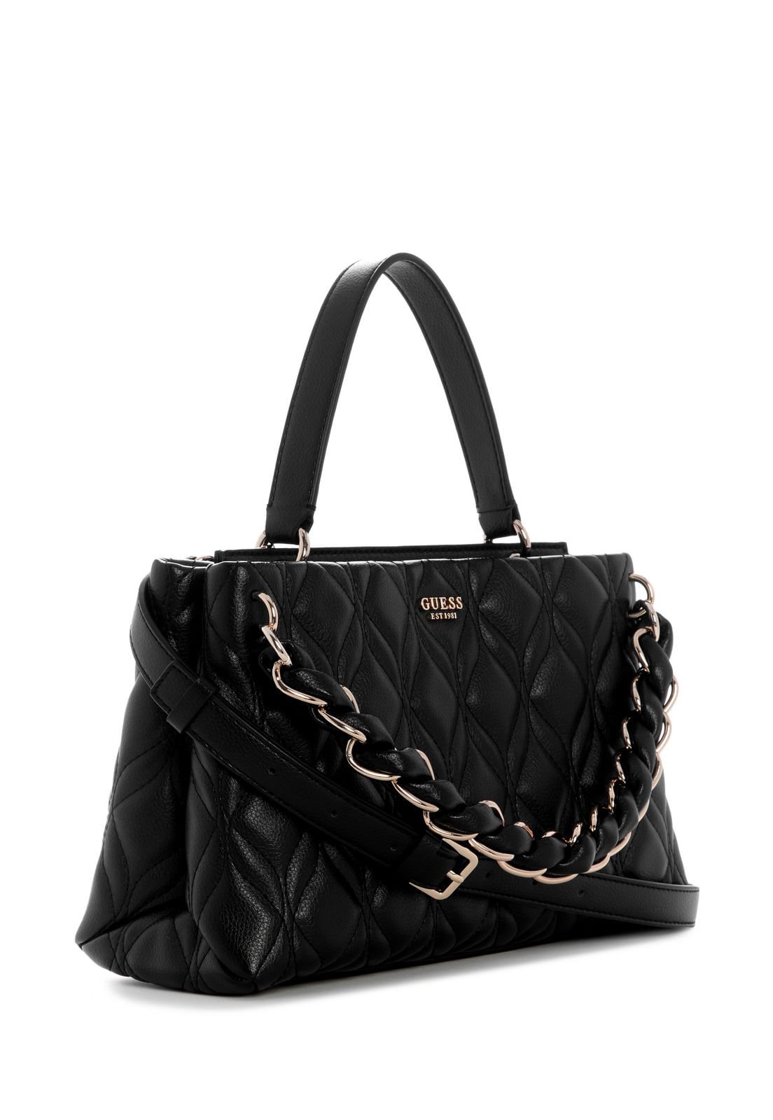 Bolsa Maxine 2 Comp Satchel Preto Preto 2