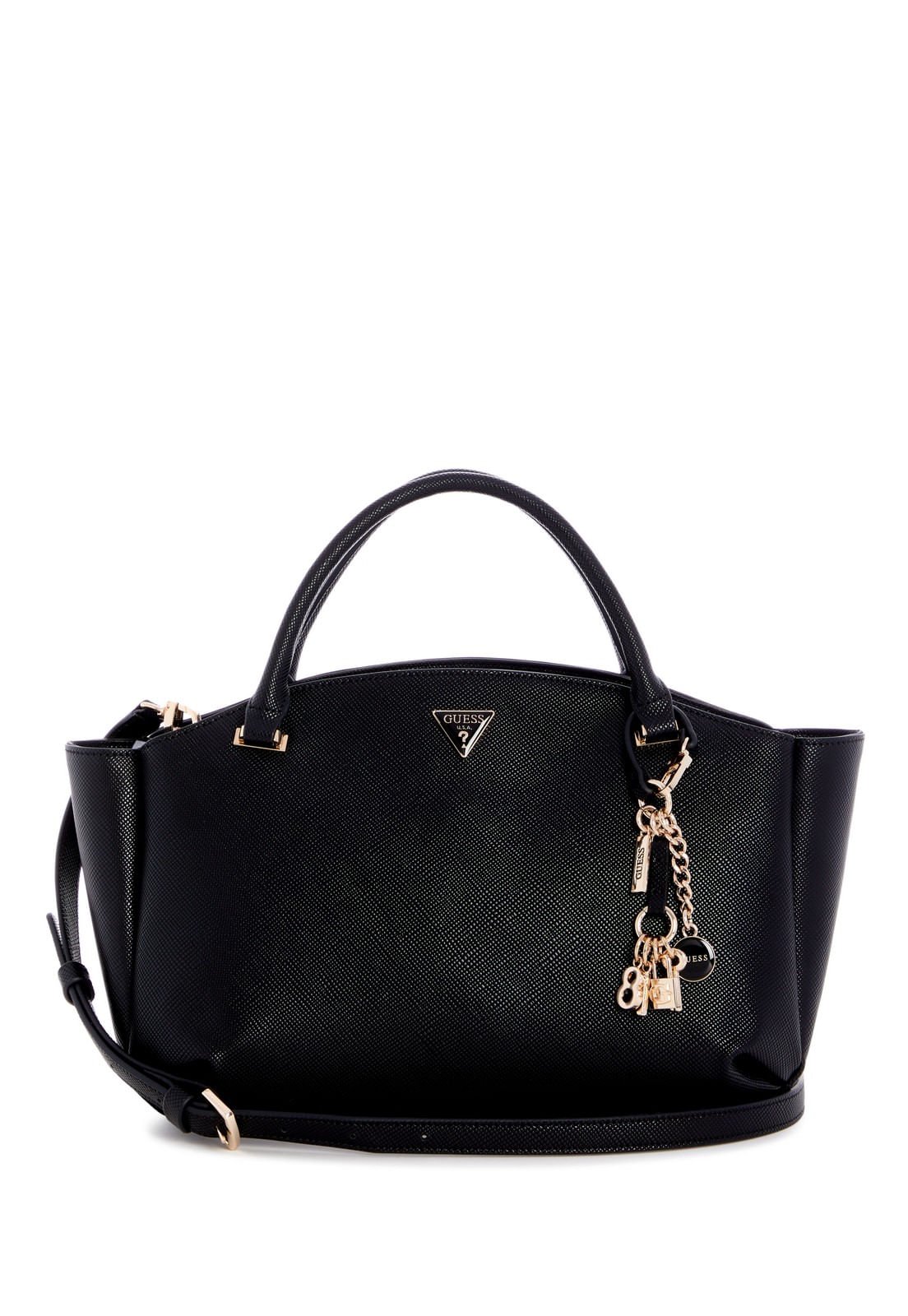 Bolsa Gilda Satchel 3 Compartimentos Preto
