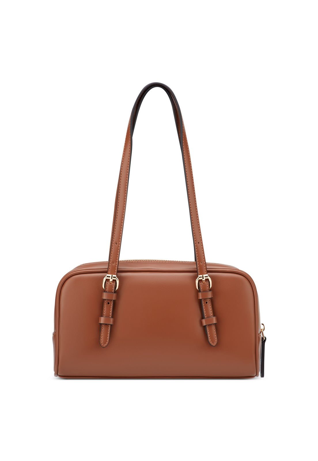Bolsa Mini Justina Shoulder Marrom Marrom 3