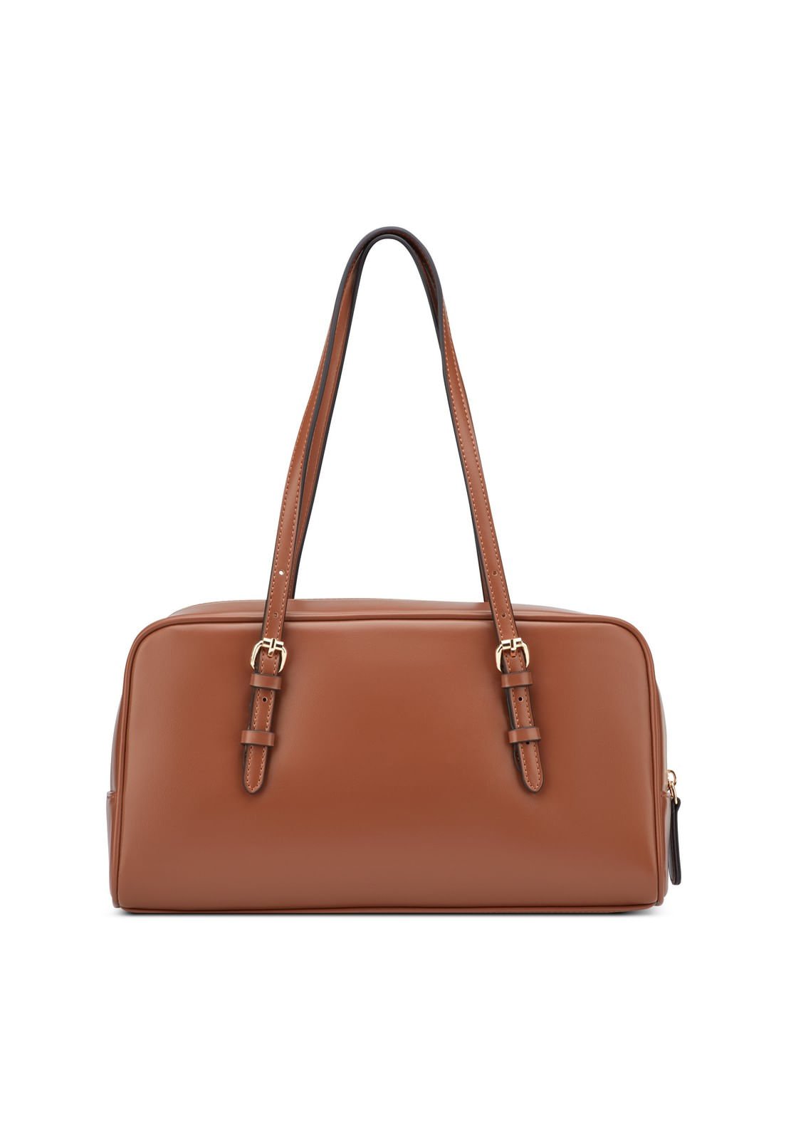 Bolsa Justina Shoulder Satchel Marrom Marrom 3
