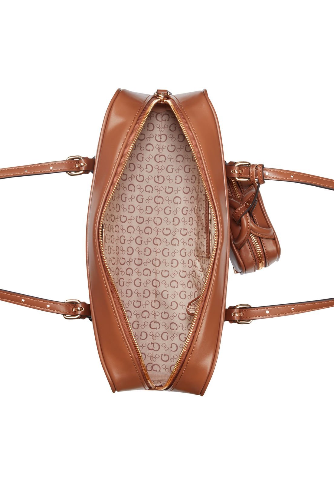 Bolsa Justina Shoulder Satchel Marrom Marrom 4