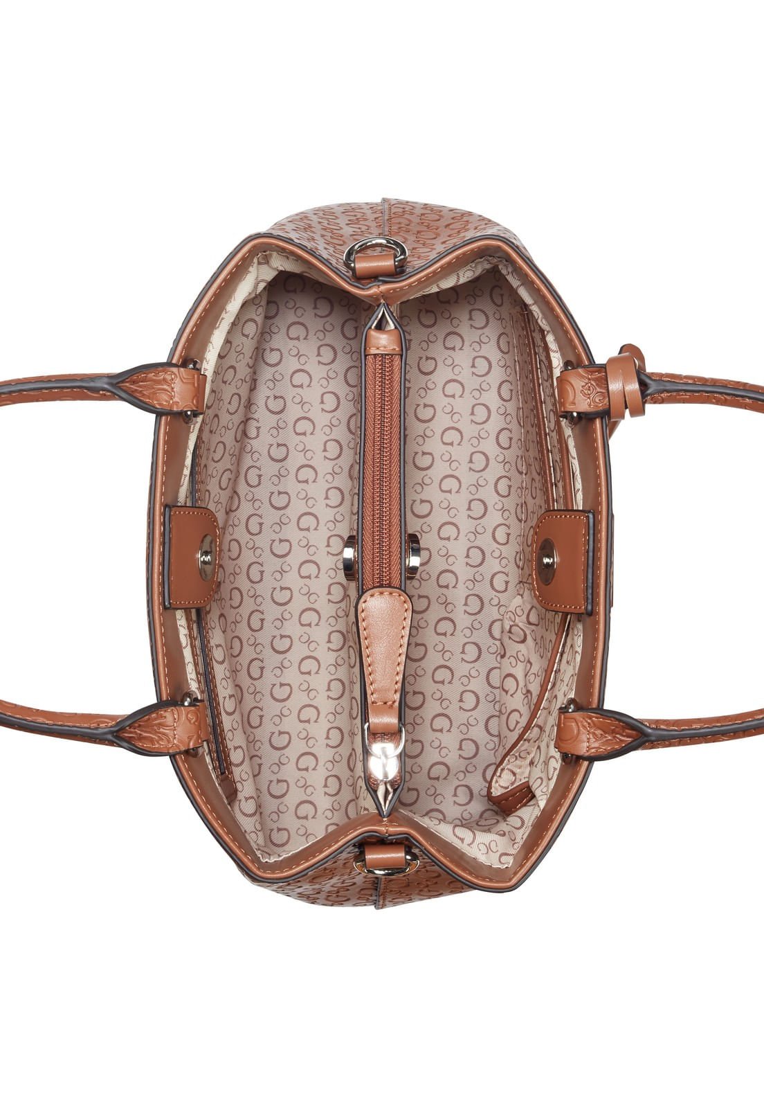 Bolsa Jillian Satchel Marrom Marrom 4