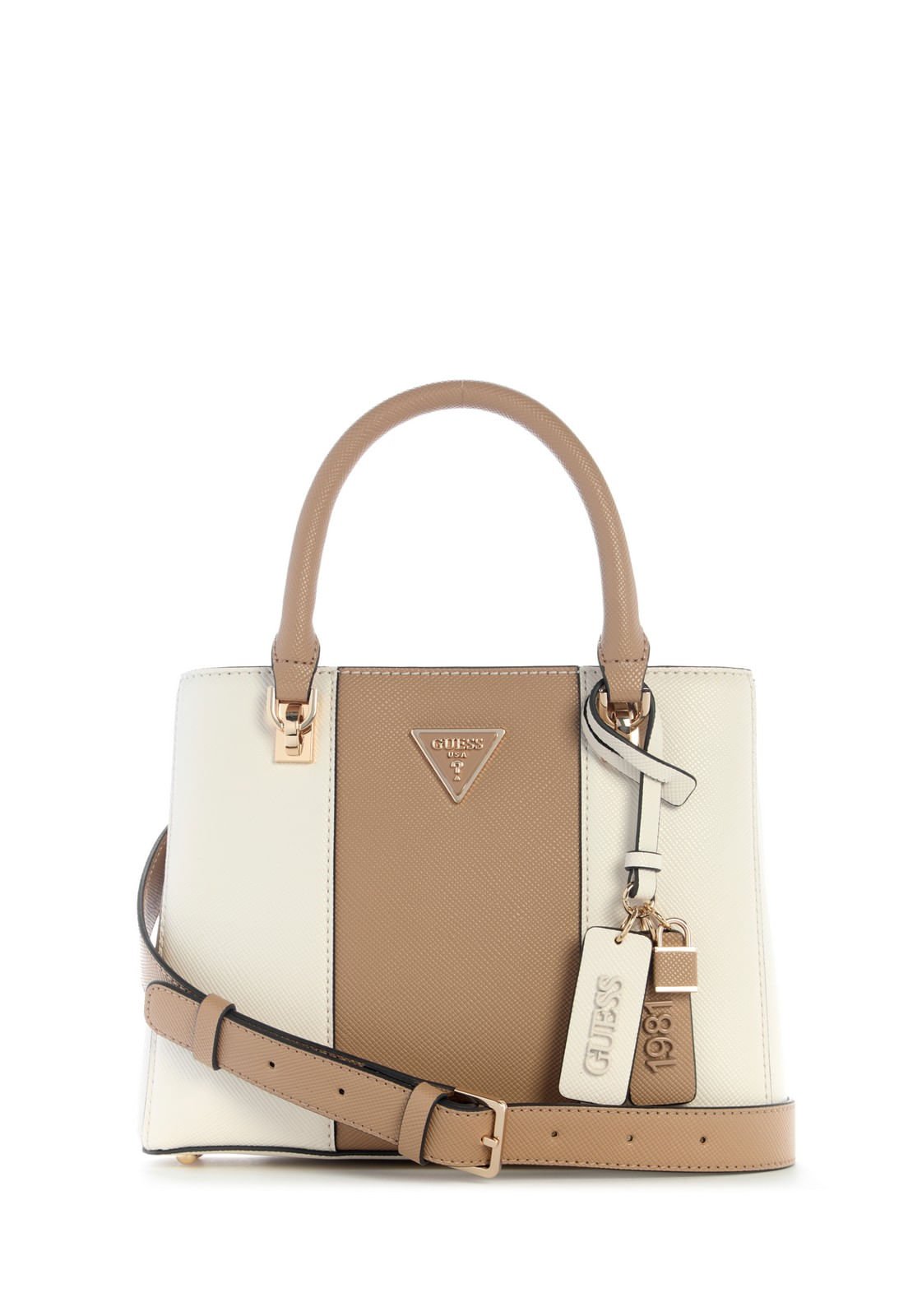 Bolsa Noelle Ii Sml Multi Comp Satchel Off White
