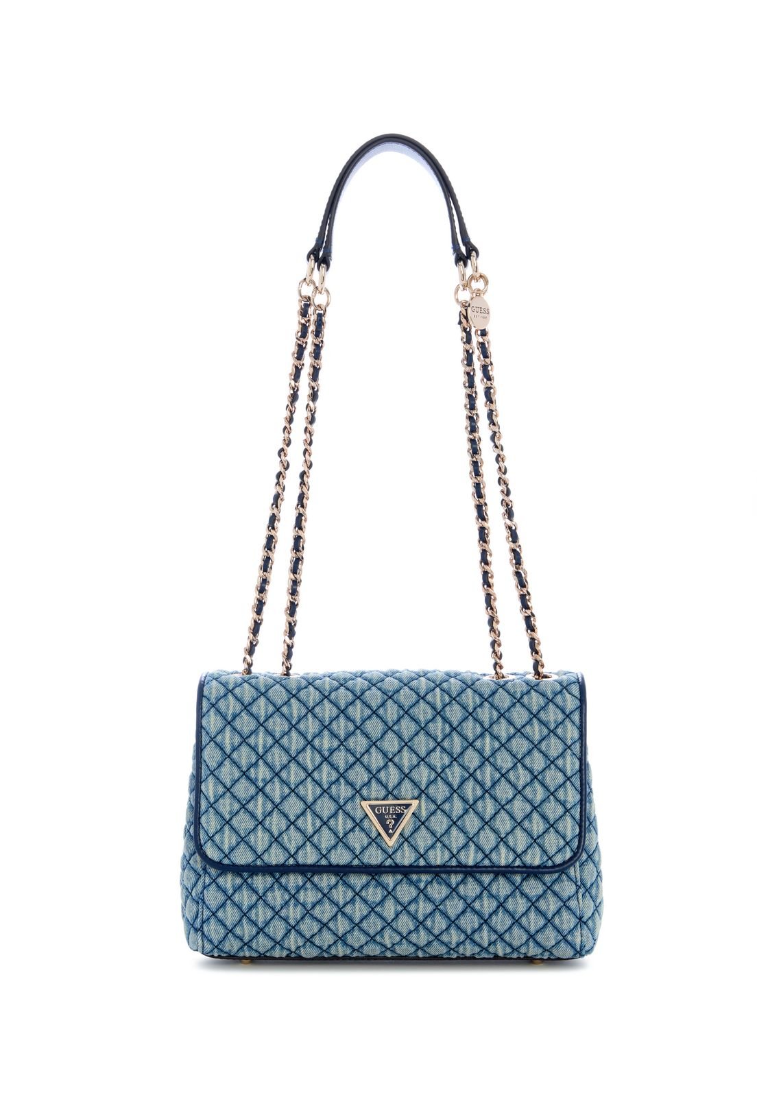 Bolsa Giully II 2 Compartimentos Transversal Flap Azul