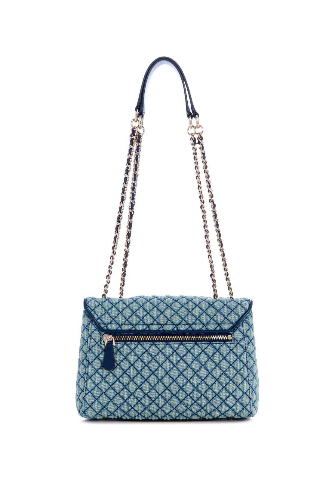 Bolsa Giully II 2 Compartimentos Transversal Flap Azul Azul 3