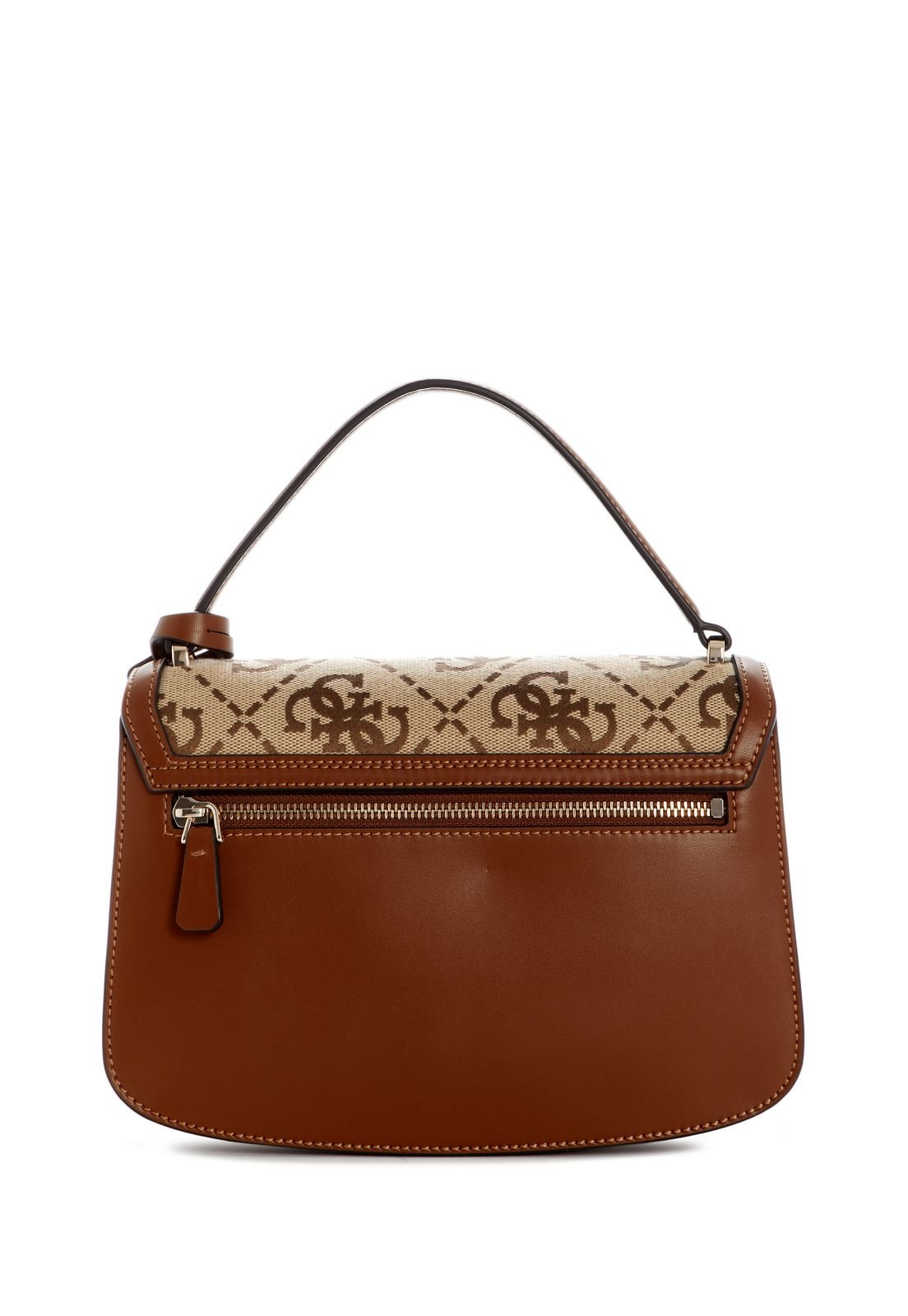 Bolsa Audrey Logo Transversal Flap Bege Bege 3