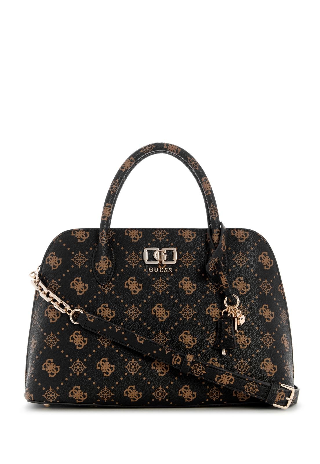 Bolsa Emelie Logo 2 Comp Satchel Bege