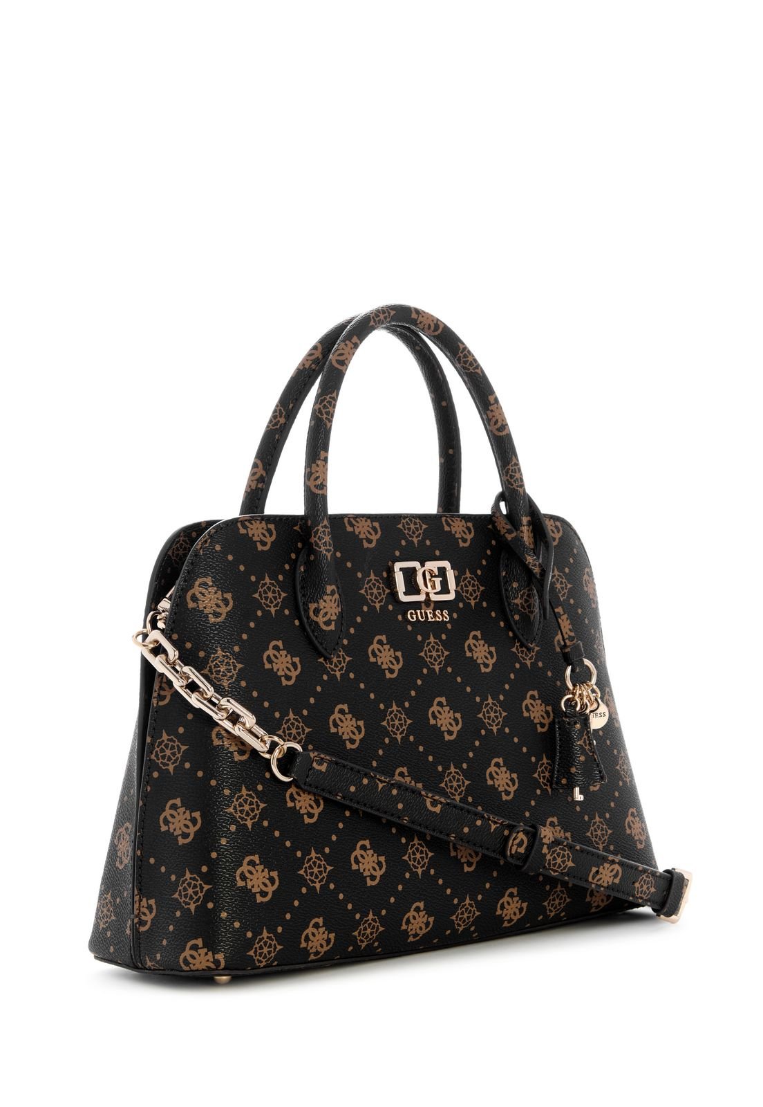Bolsa Emelie Logo 2 Comp Satchel Bege Bege 2