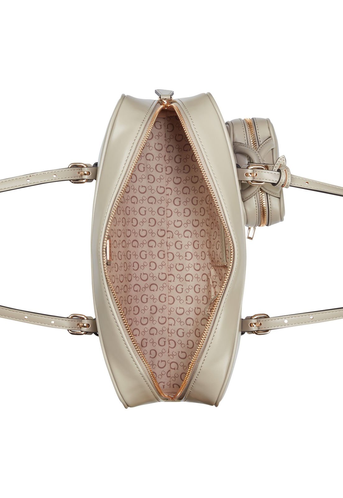 Bolsa Justina Shoulder Satchel Cinza Cinza 4