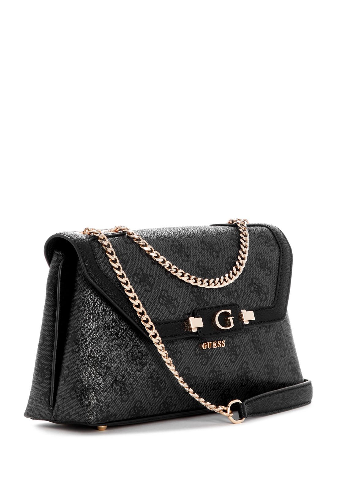 Bolsa Lindsey Transversal Flap Preto Preto 2